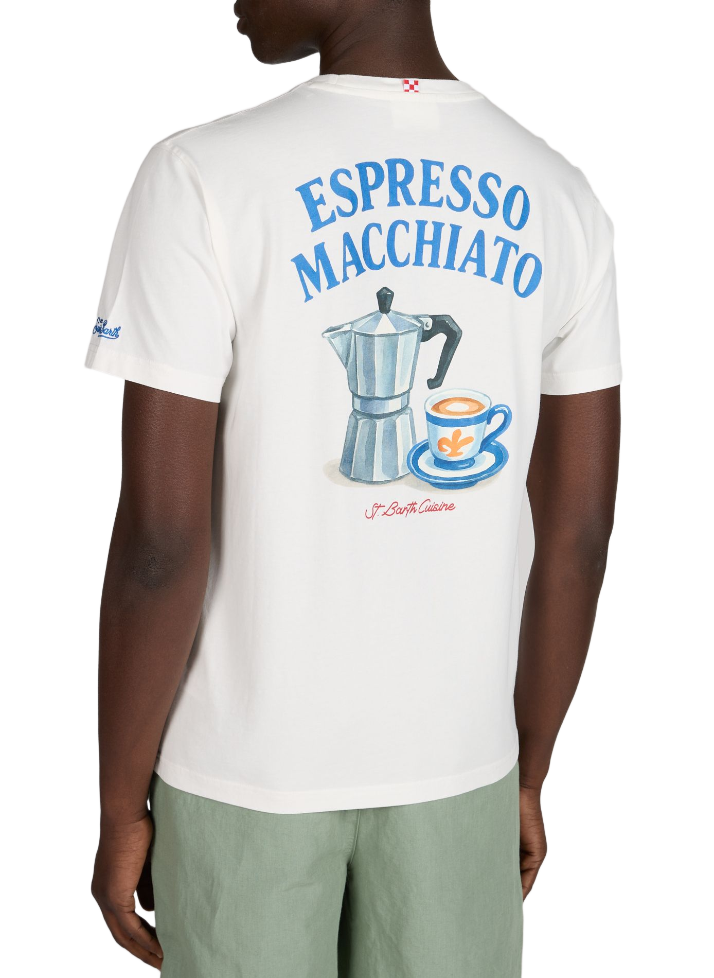 Straight cotton t-shirt MC2 SAINT BARTH Yellow