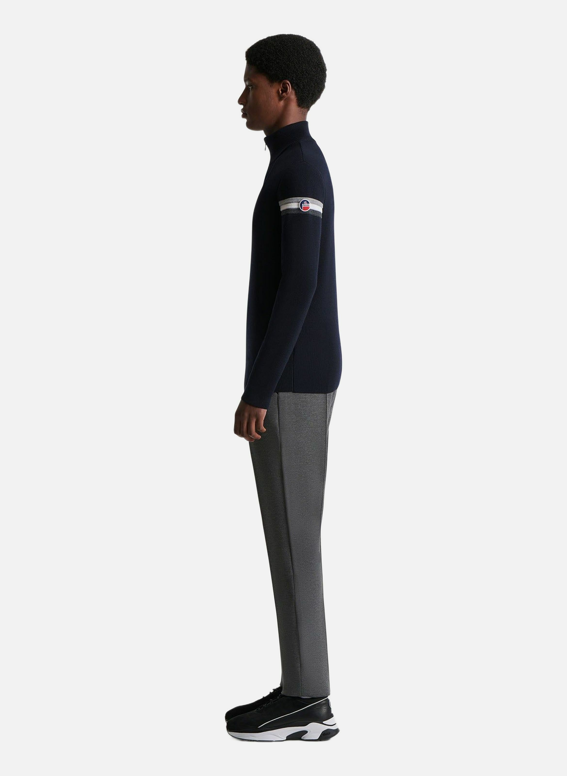 Pull wengen col montant coupe regular FUSALP Bleu