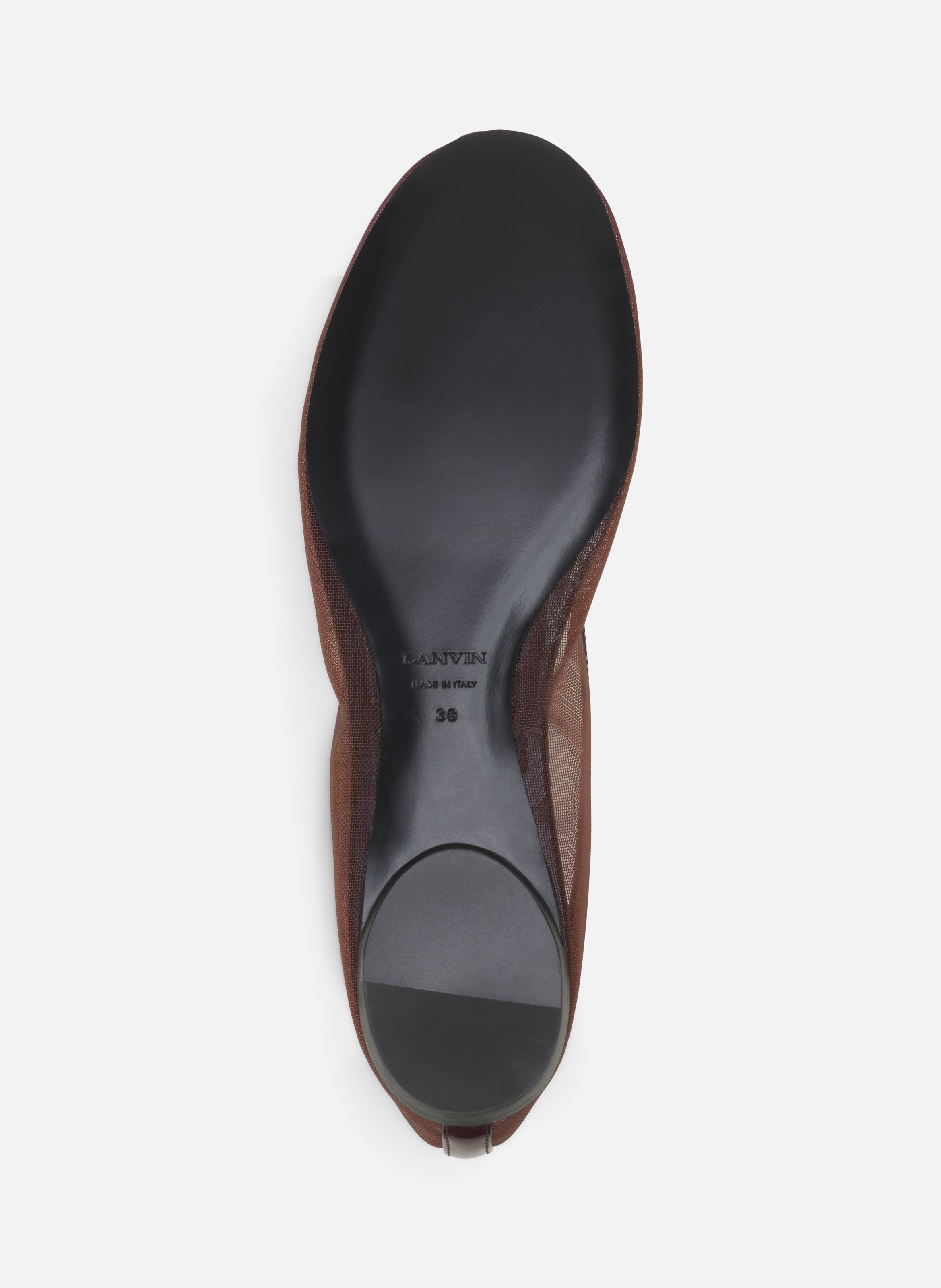 La ballerine en mesh LANVIN Marron