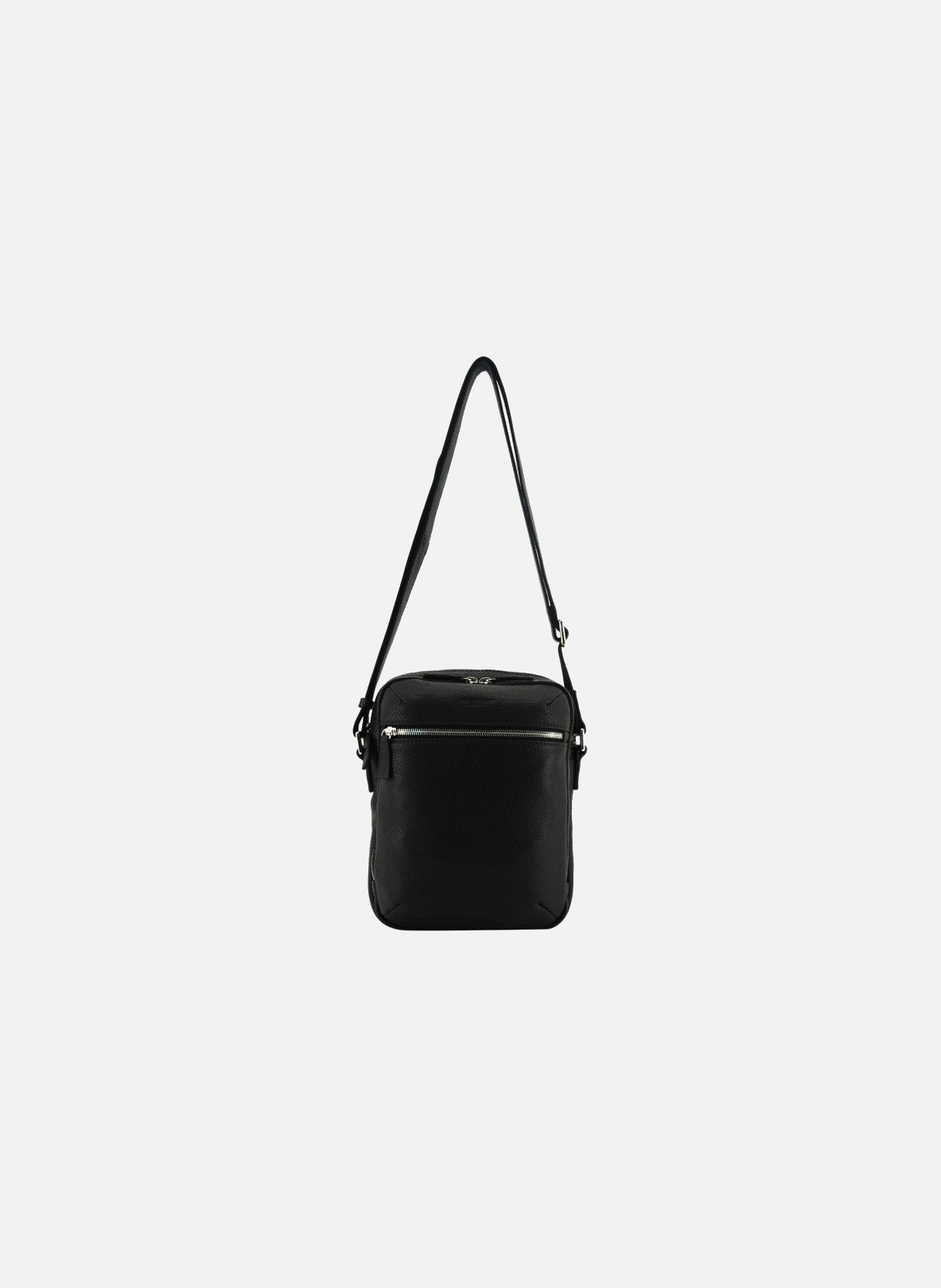 Corso | portefeuille zippé en cuir de vachette POURCHET Noir
