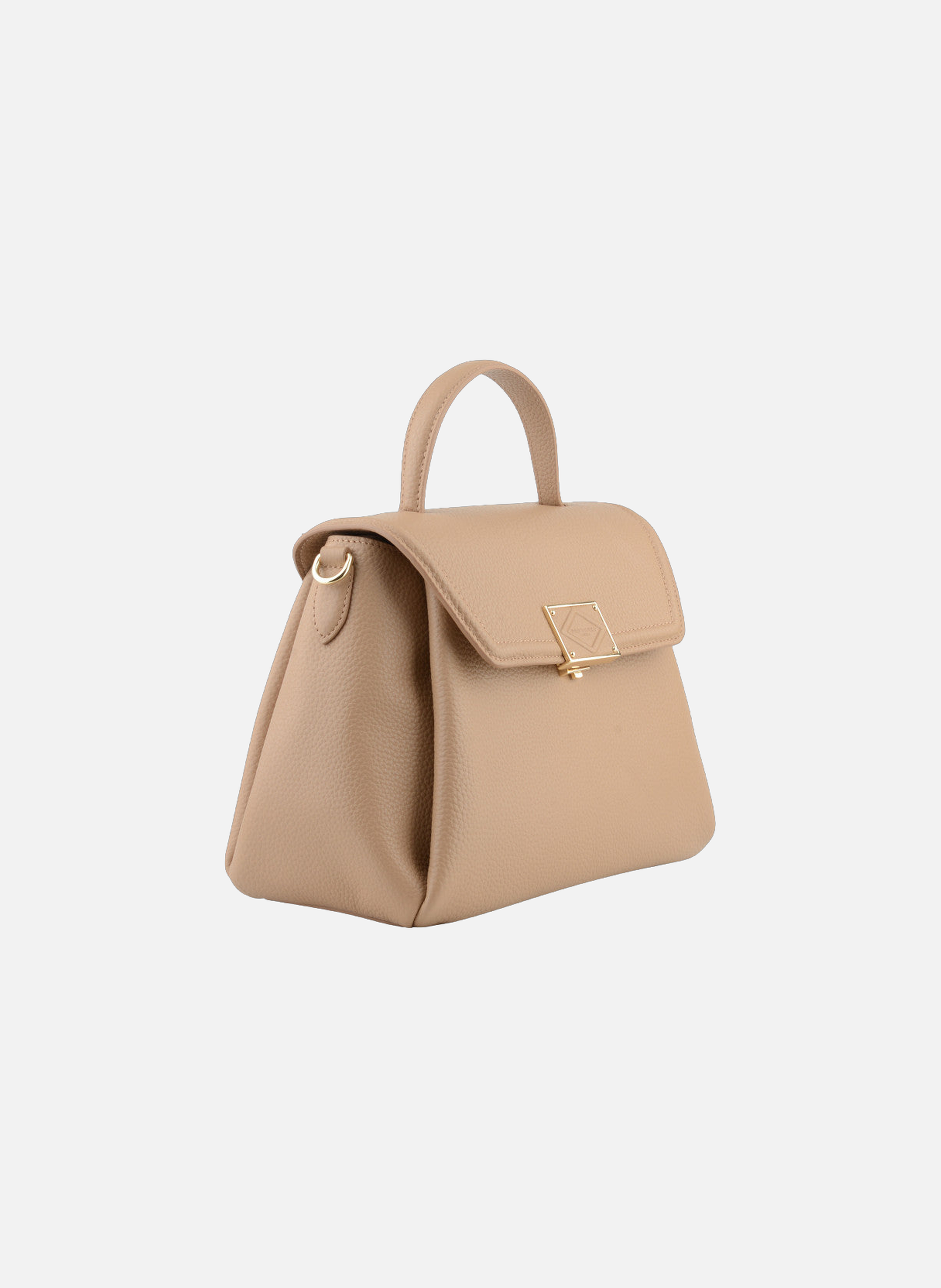 Carat | sac à main gm en cuir de vachette POURCHET Marron