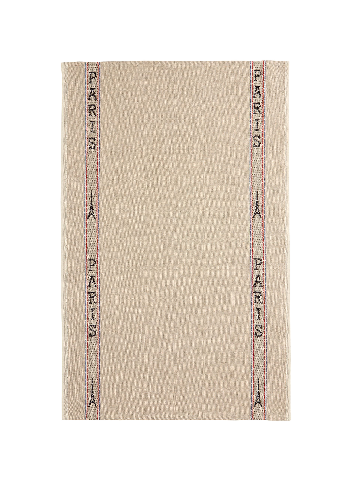 Set of 6 linen Paris tea towels CHARVET Beige