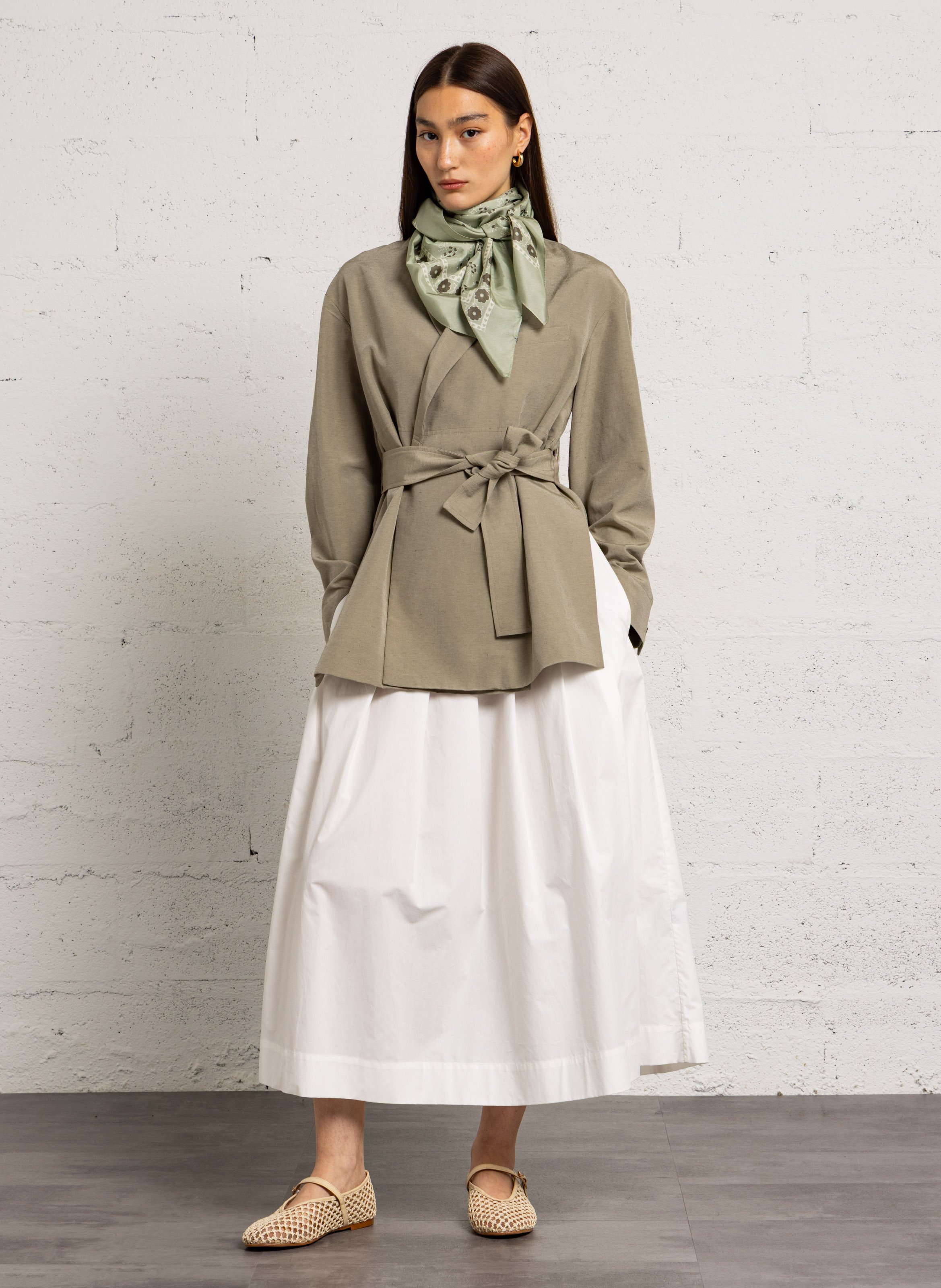 Veste ceinturée ajustée come SOEUR Vert