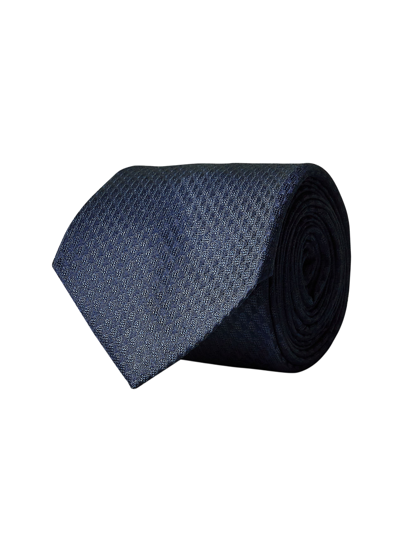 Textured Solid Silk Tie CALVIN KLEIN Blue