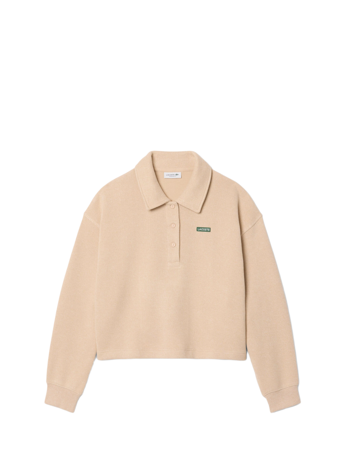 Pull ample en coton mélangé  LACOSTE Beige