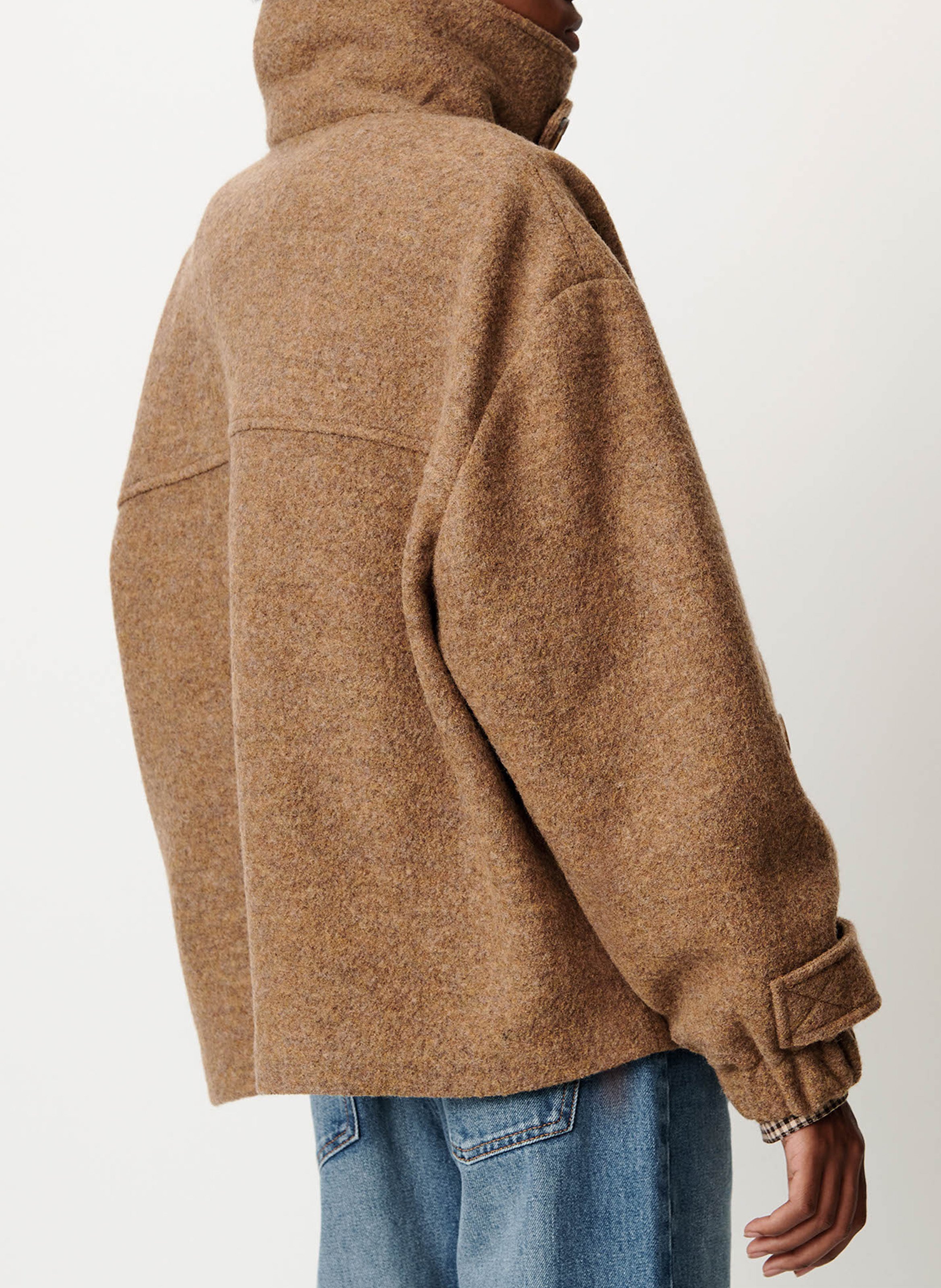 Manteau ample uni en laine hattson SESSUN Beige
