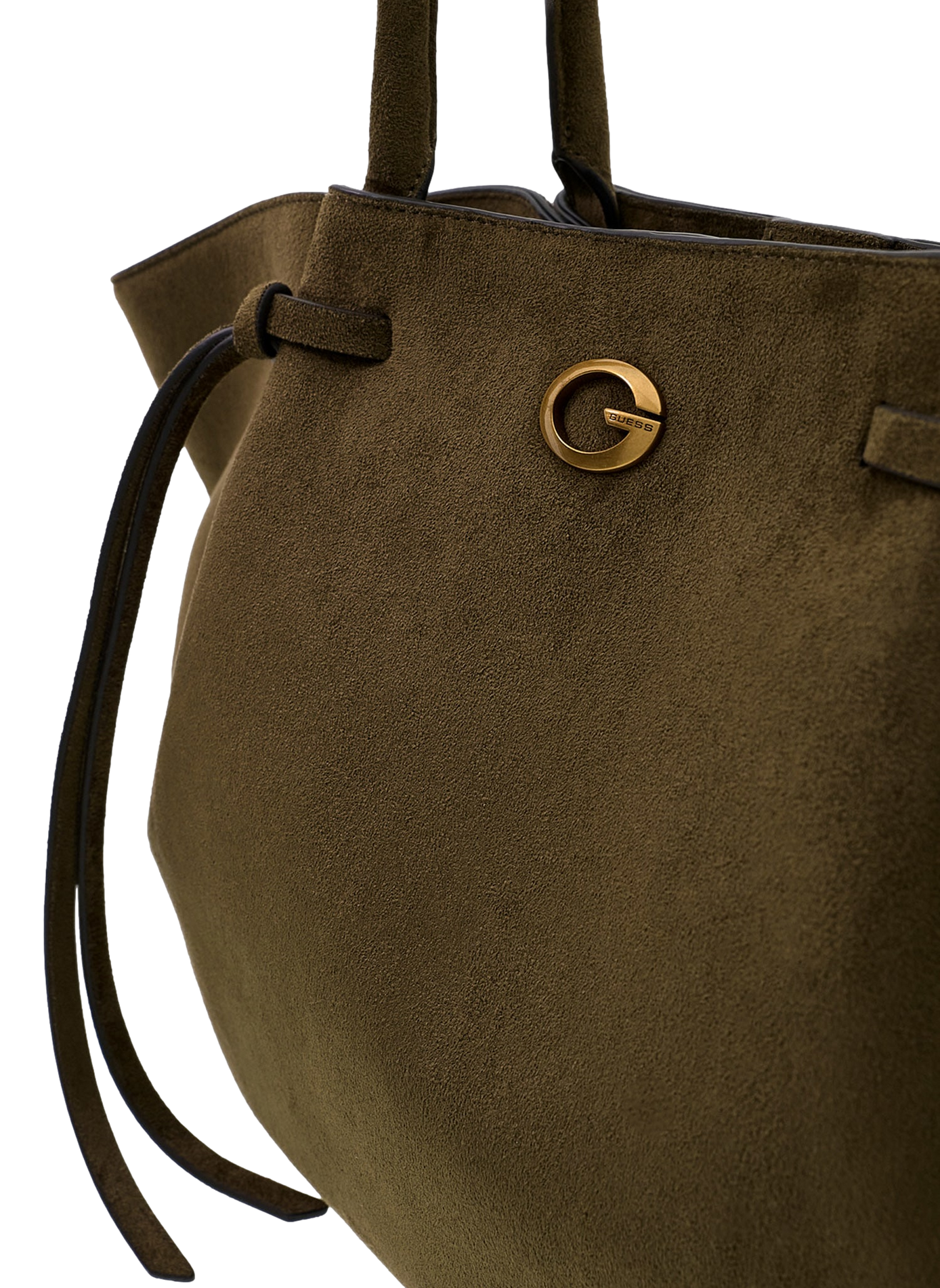 Sac tote en daim GUESS Vert