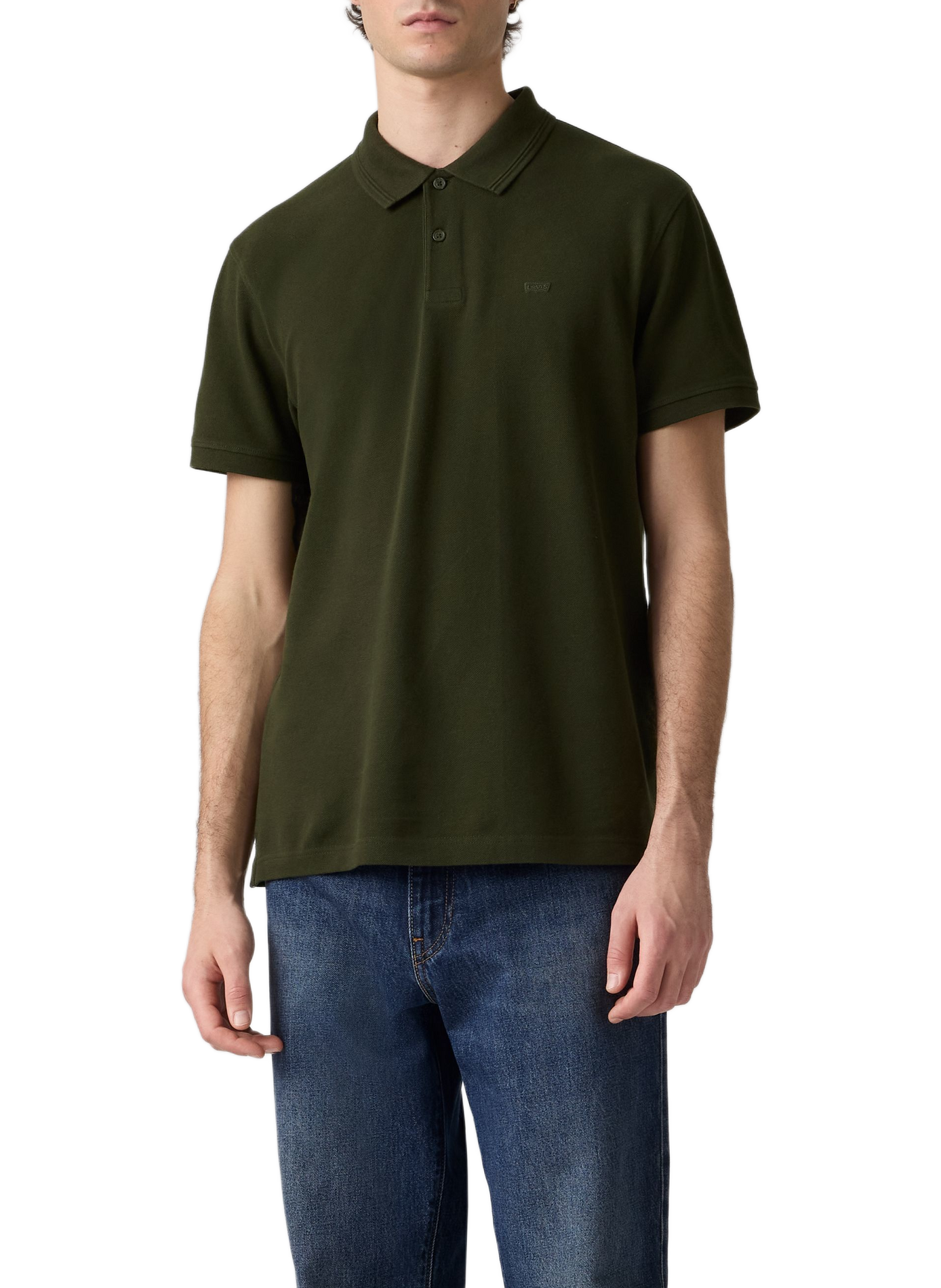Straight cotton polo shirt LEVI'S Green