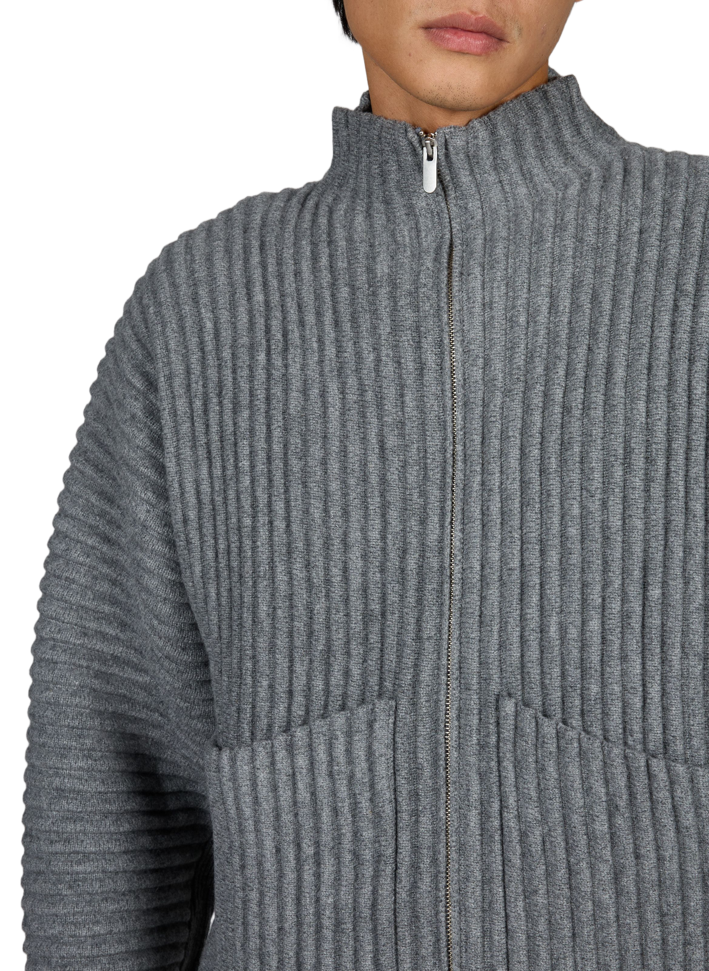 Oversized wool cardigan SEVENTH Grey