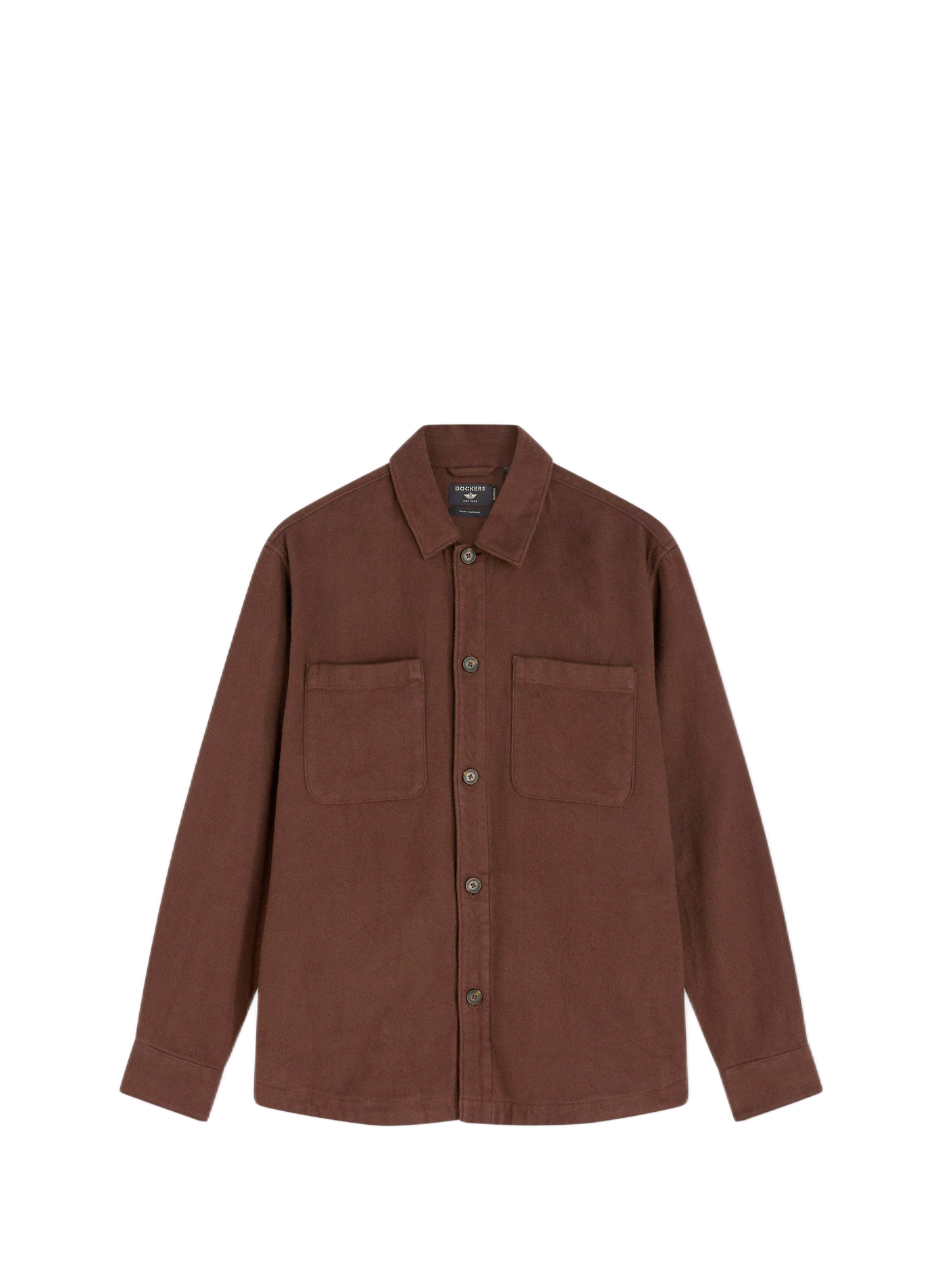 Camisa a rayas de algodón DOCKERS Marrón