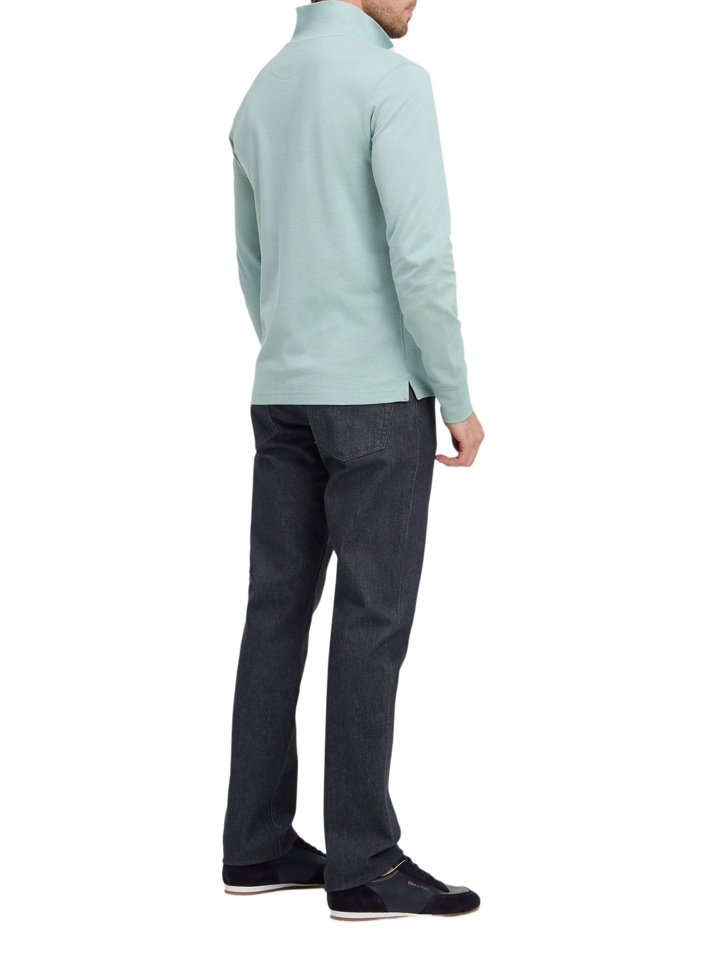 Gerader Jeans aus Baumwollmischung EDEN PARK Grau