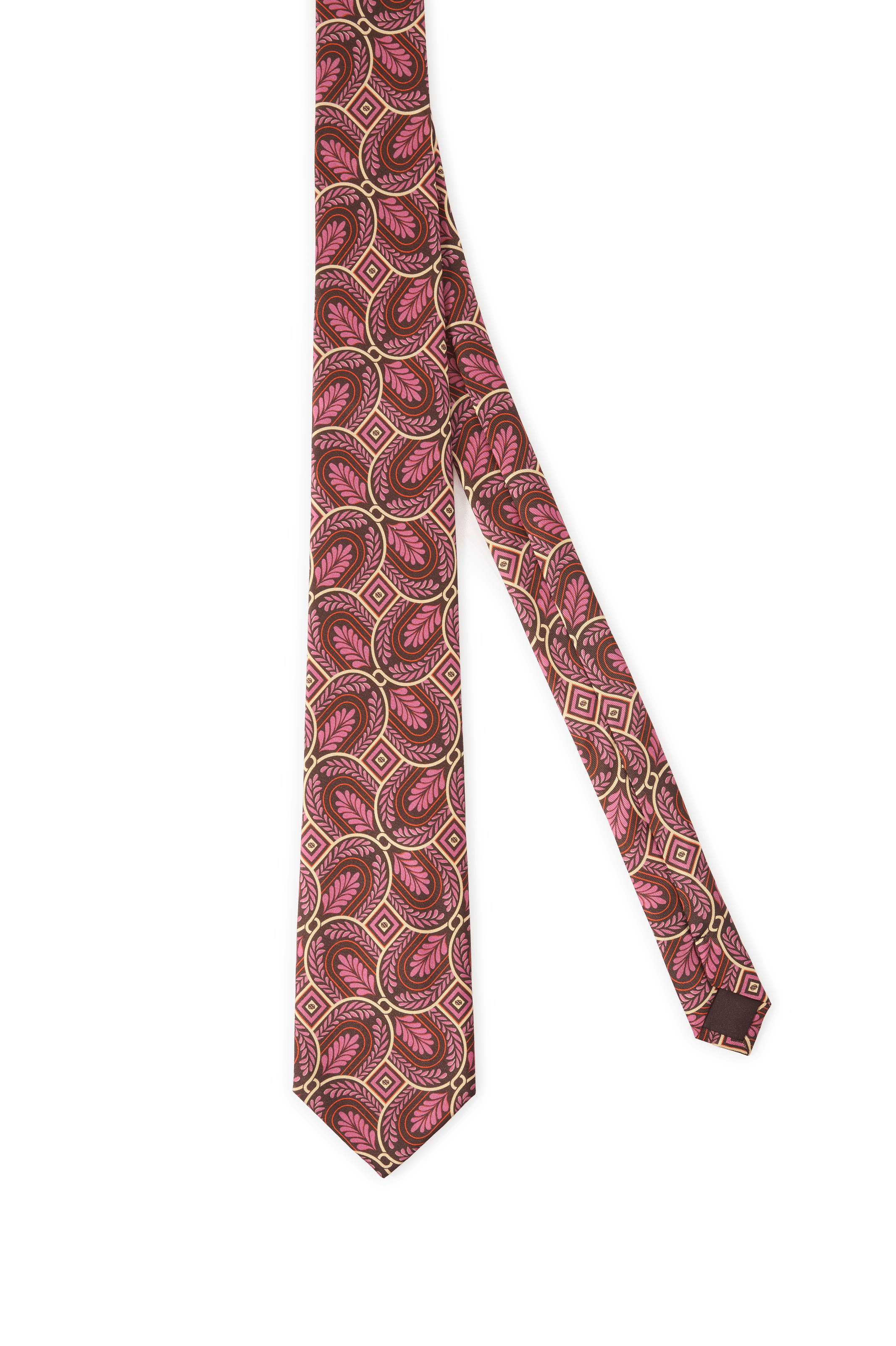 Printed silk tie DROLE DE MONSIEUR Red