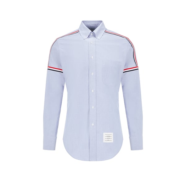 Chemise à bandes tricolores