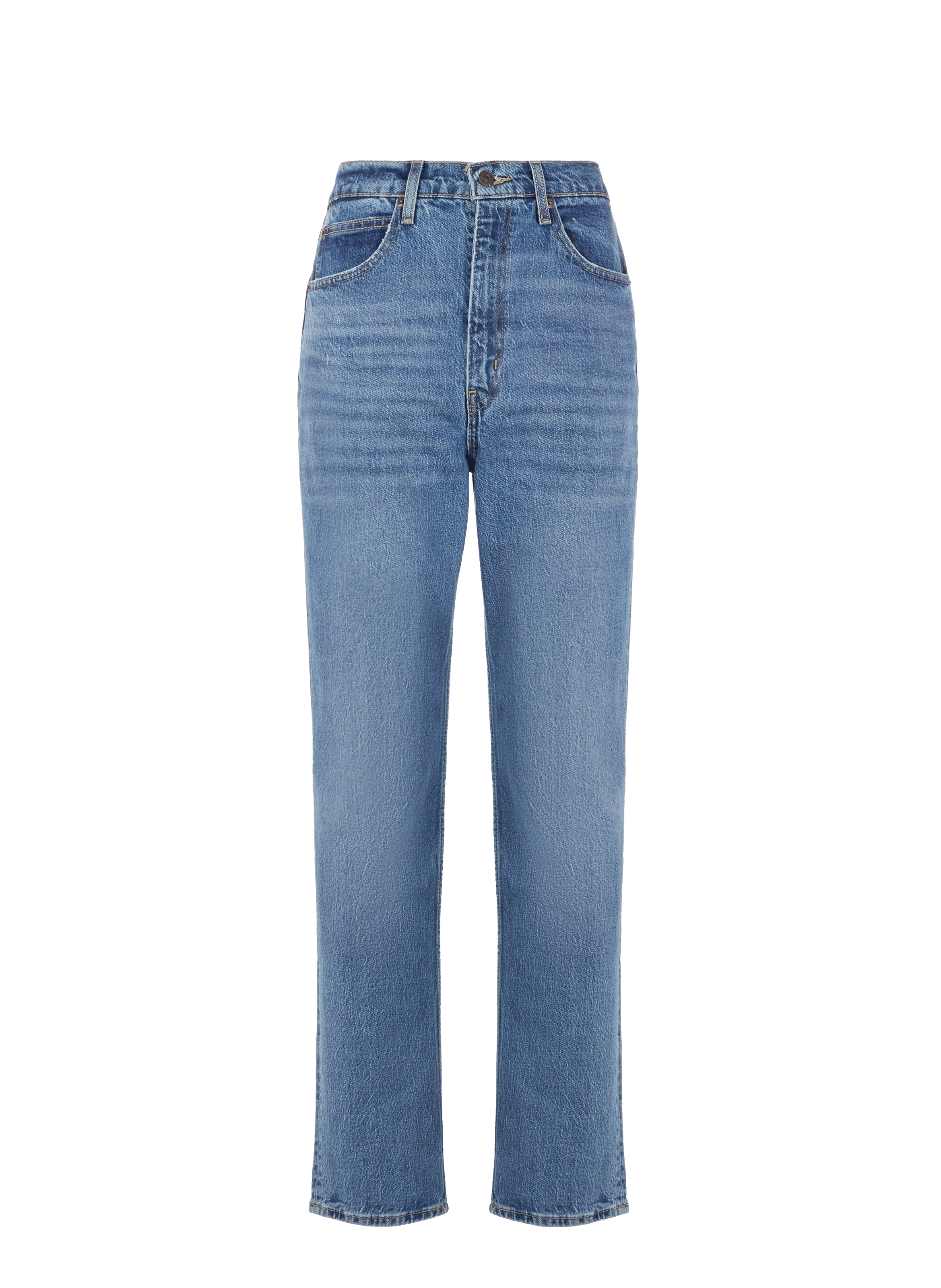 Jean 70s High Slim Straight en coton denim
