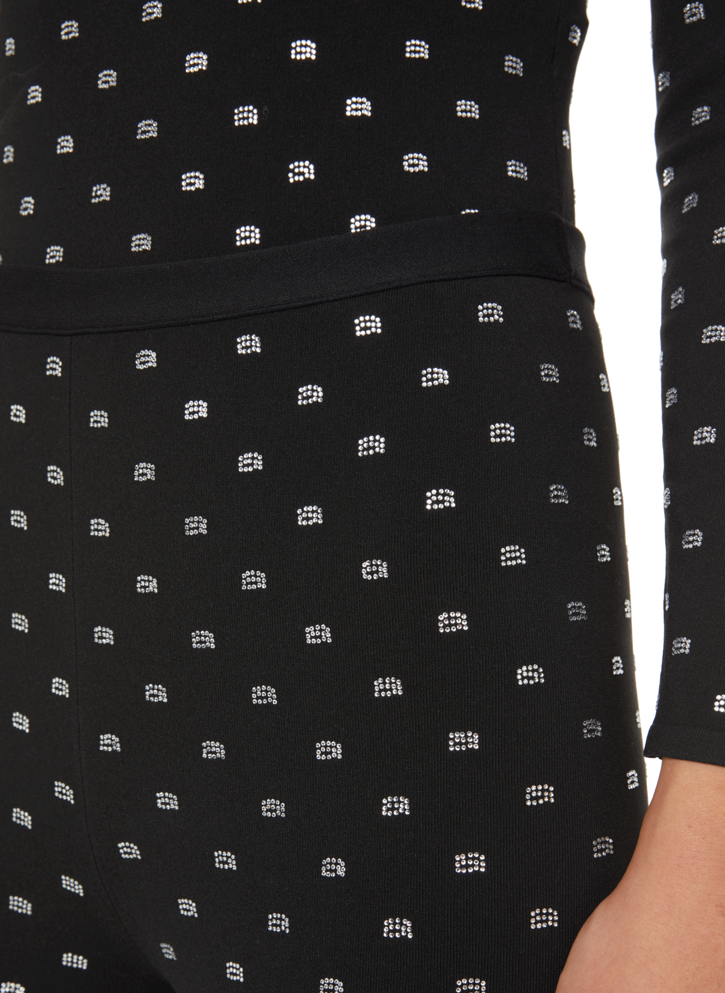 Rhinestone leggings ALEXANDER WANG Black