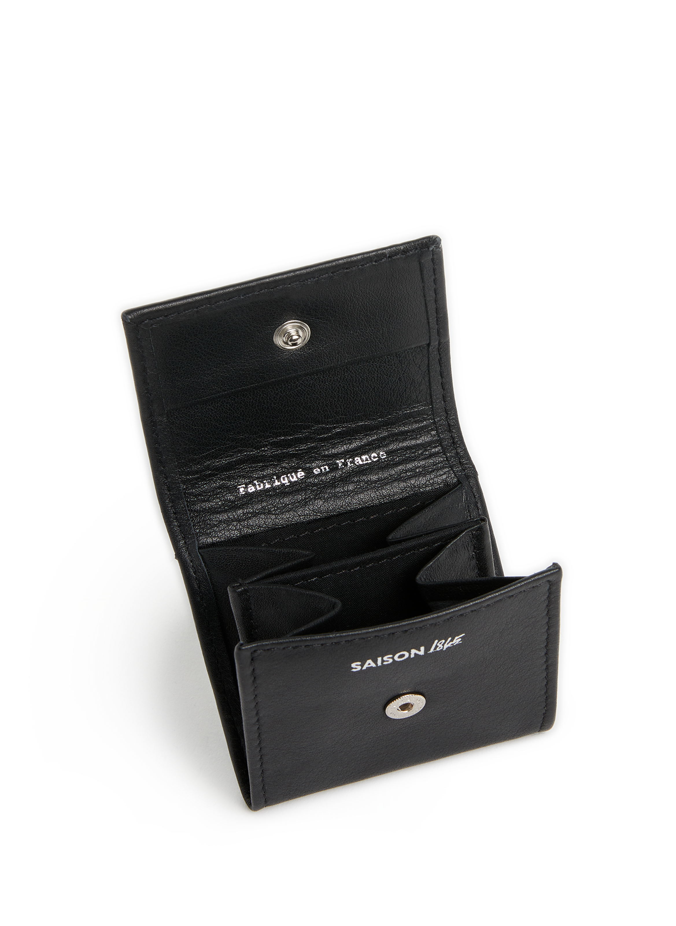 Leather coin purse SAISON 1865 Black