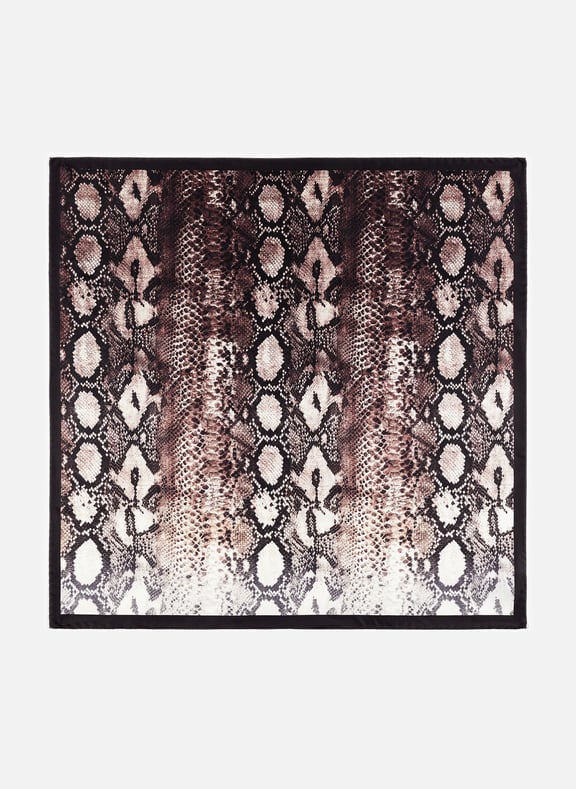 Printed silk scarf Brown by SAISON 1865 SAISON 1865 Printed silk scarf Brown
