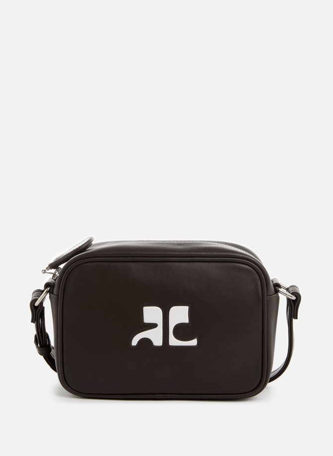 Camera leather shoulder bag COURRÈGES