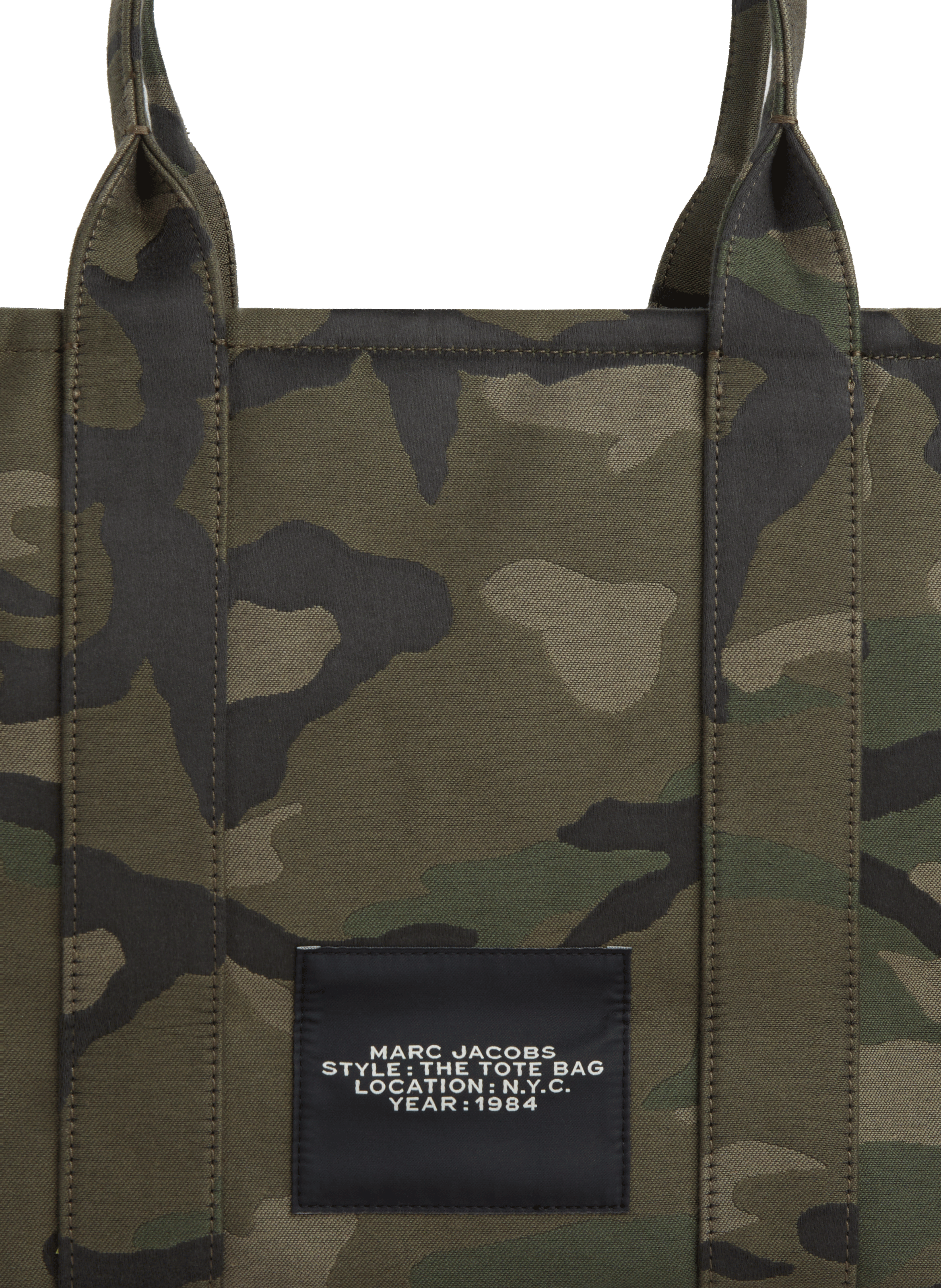 Sac cabas The Camo Jacquard Large Tote Bag MARC JACOBS Vert