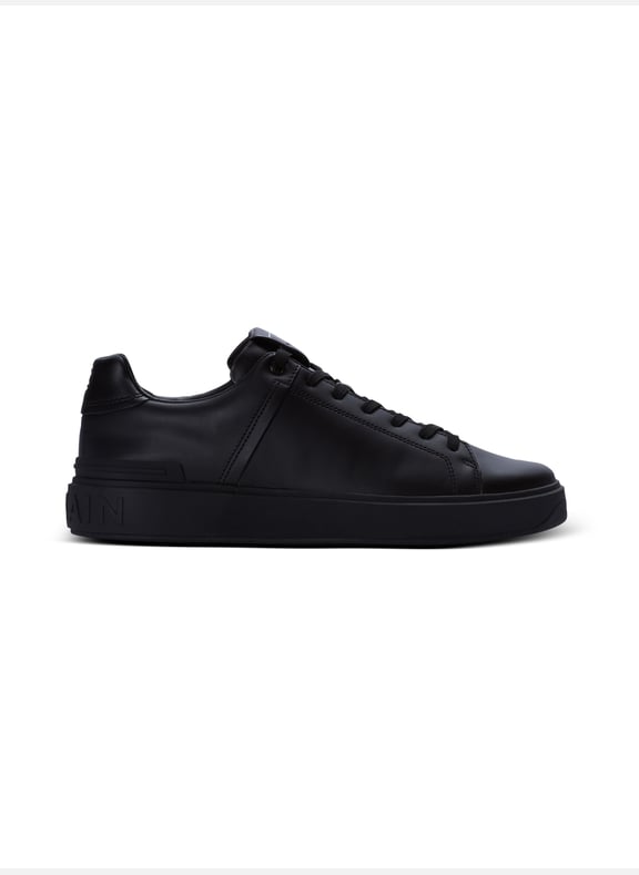 Baskets b-court en cuir de veau Noir by BALMAIN BALMAIN Baskets b-court en cuir de veau Noir