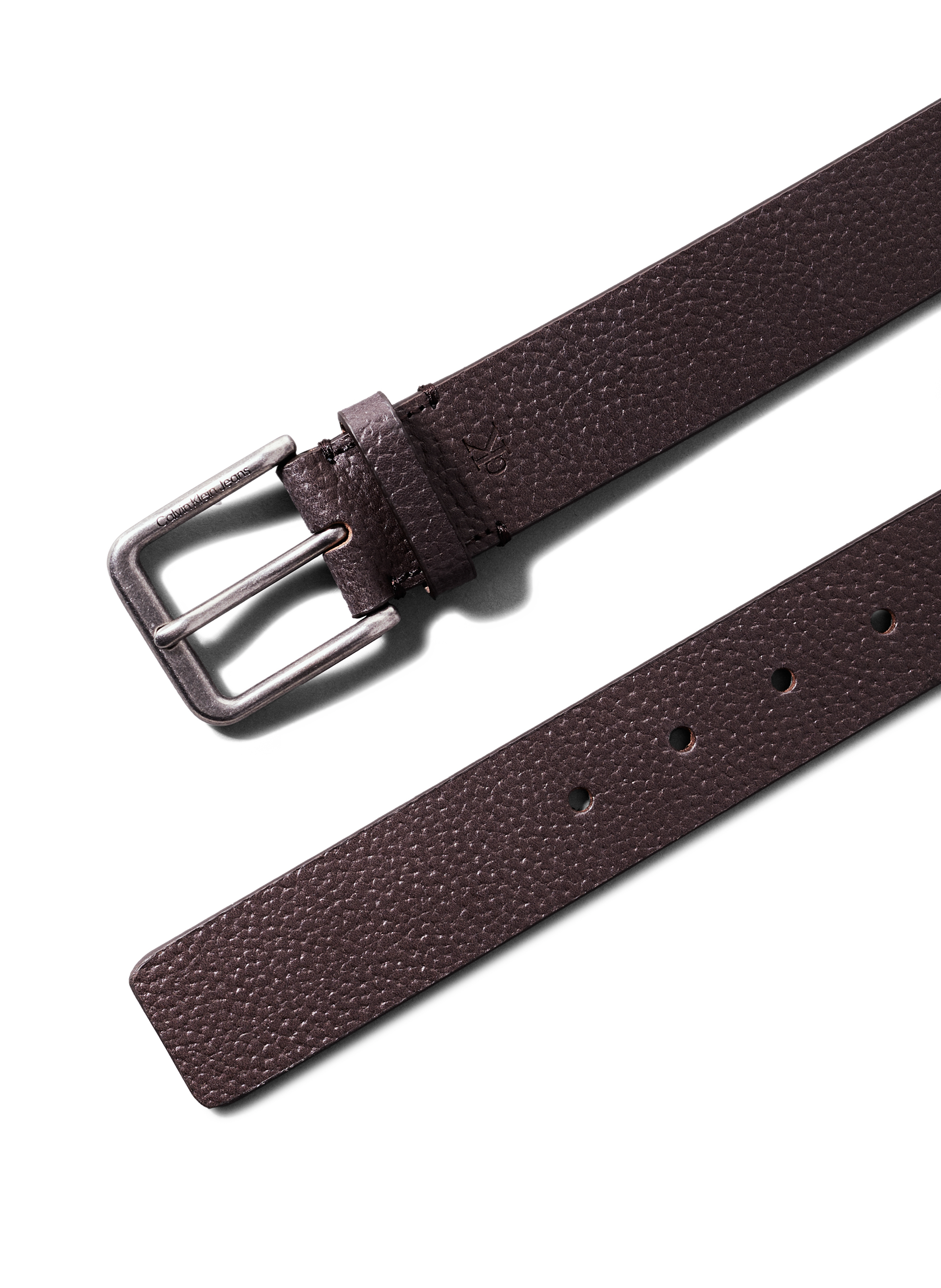 Ceinture réversible en cuir CALVIN KLEIN Marron