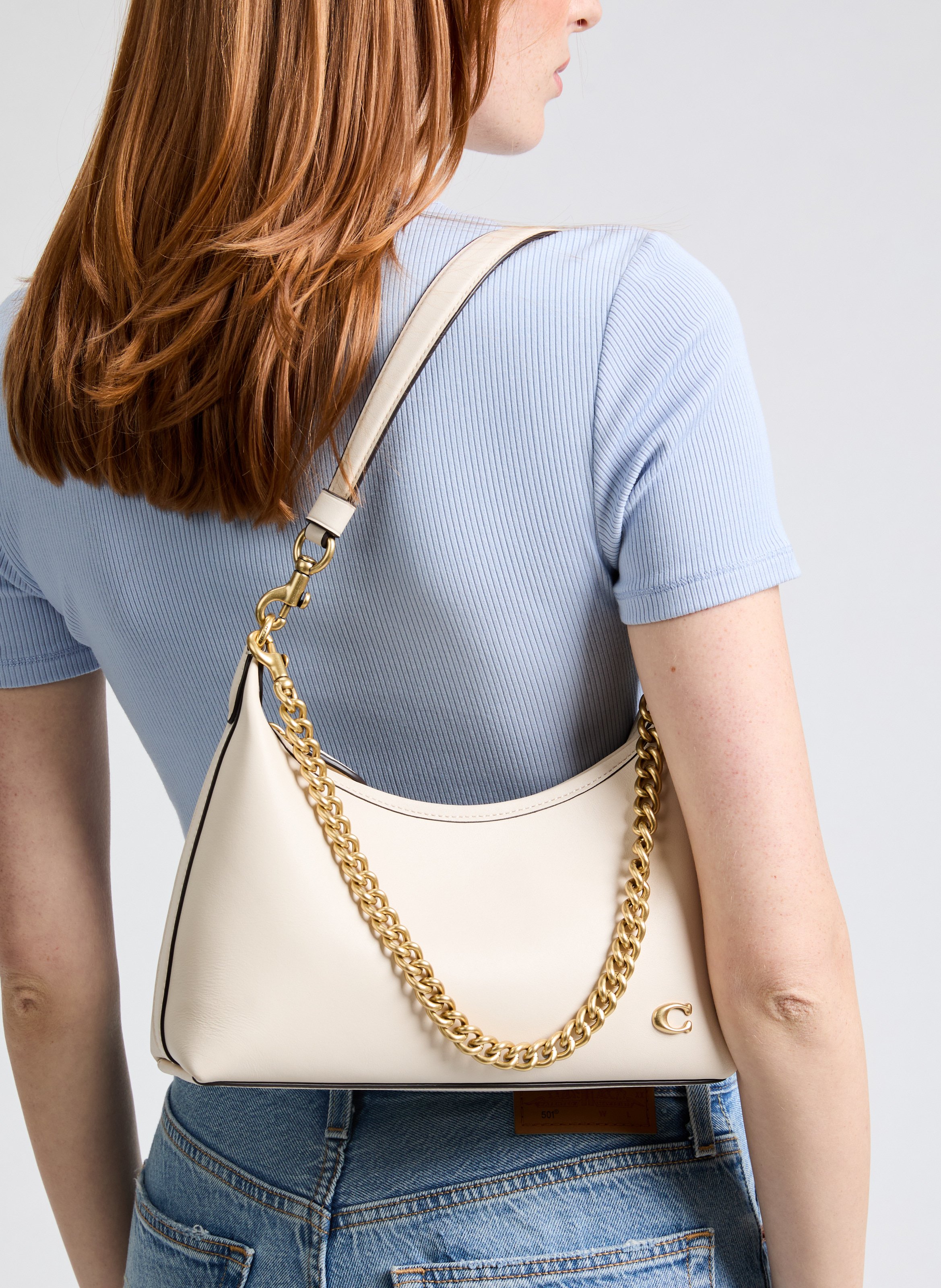 Sac épaule Juliet 25 COACH Beige