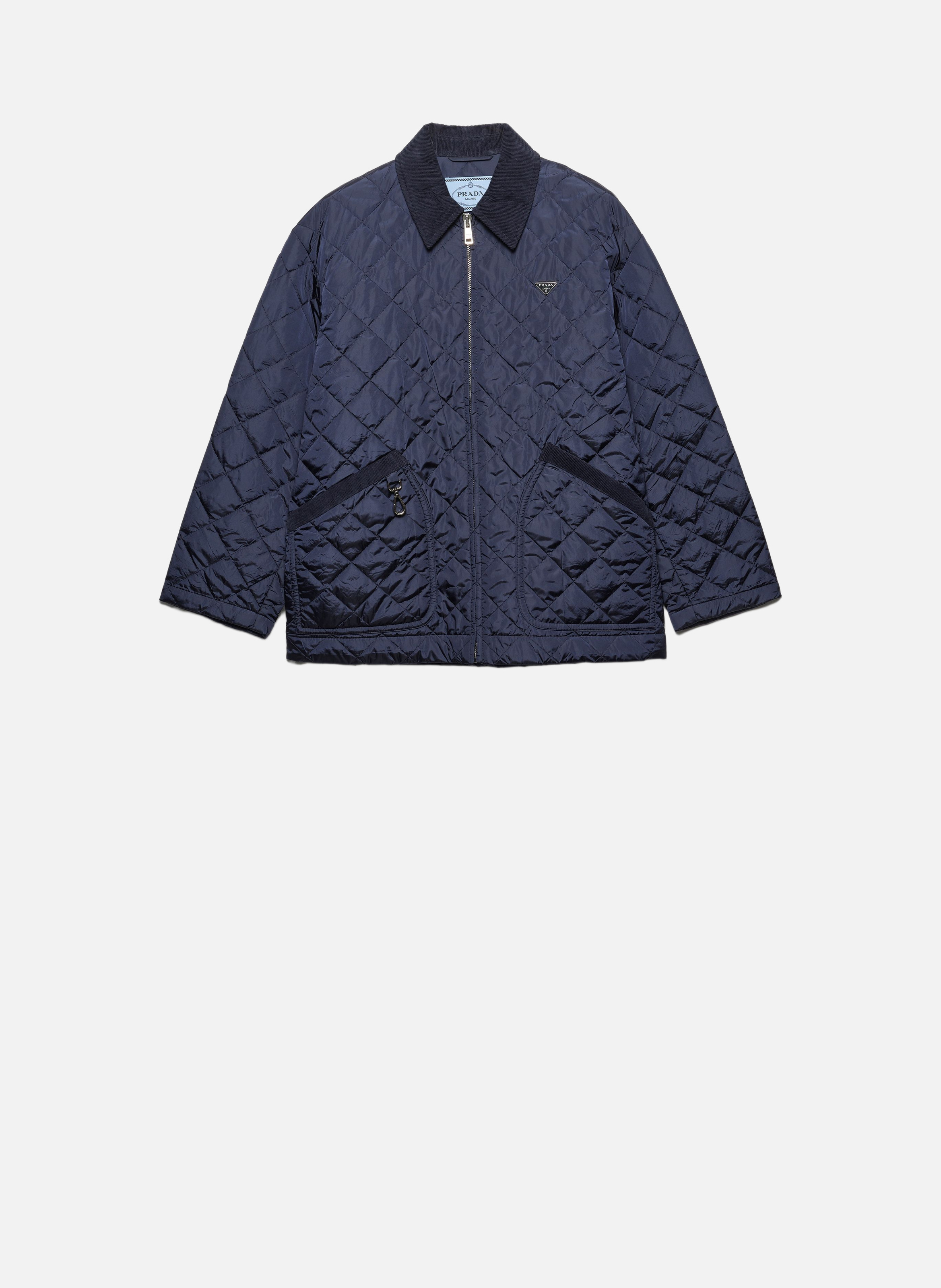 Blouson en re-nylon PRADA Bleu