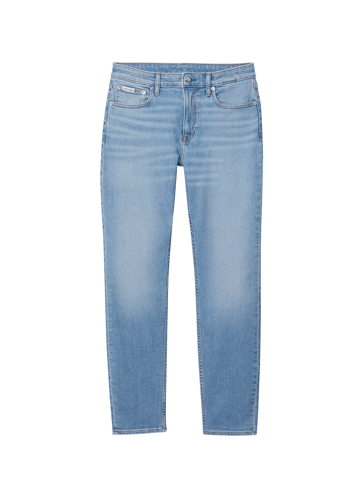 Cotton-blend slim-fit jeans CALVIN KLEIN Blue