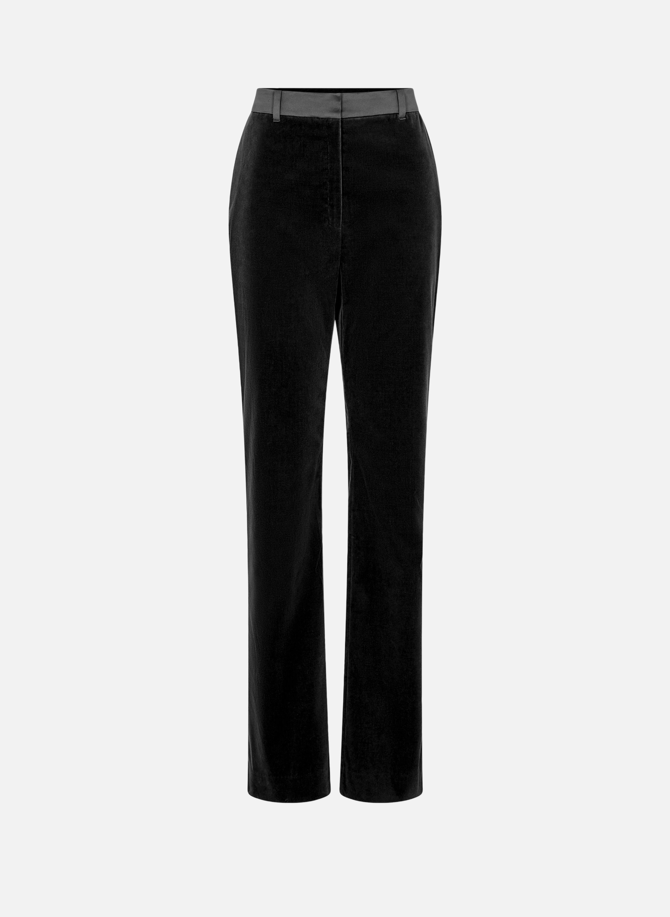 Pantalon tailleur en velours RABANNE Noir