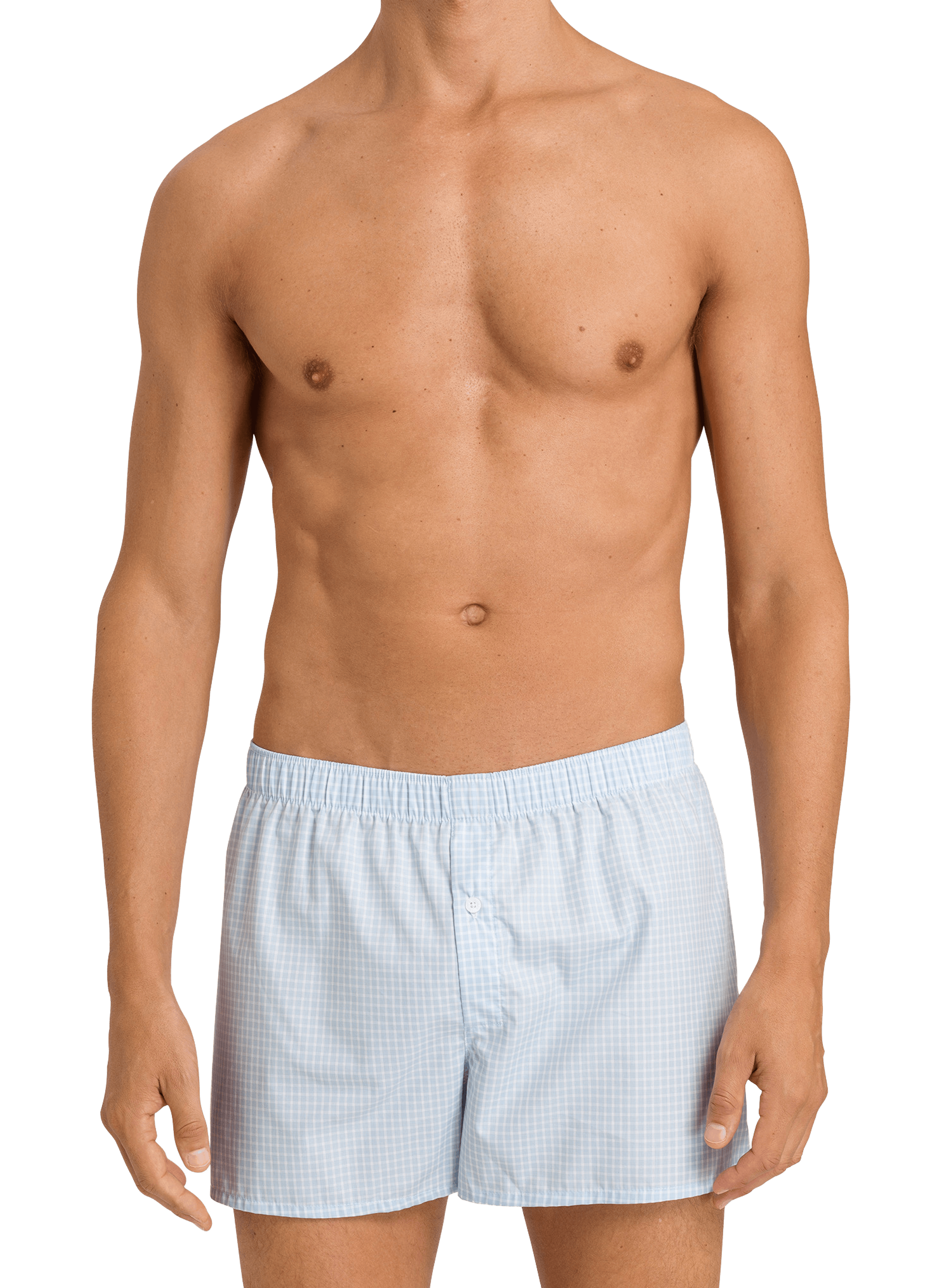 Boxer imprimé en coton HANRO Bleu