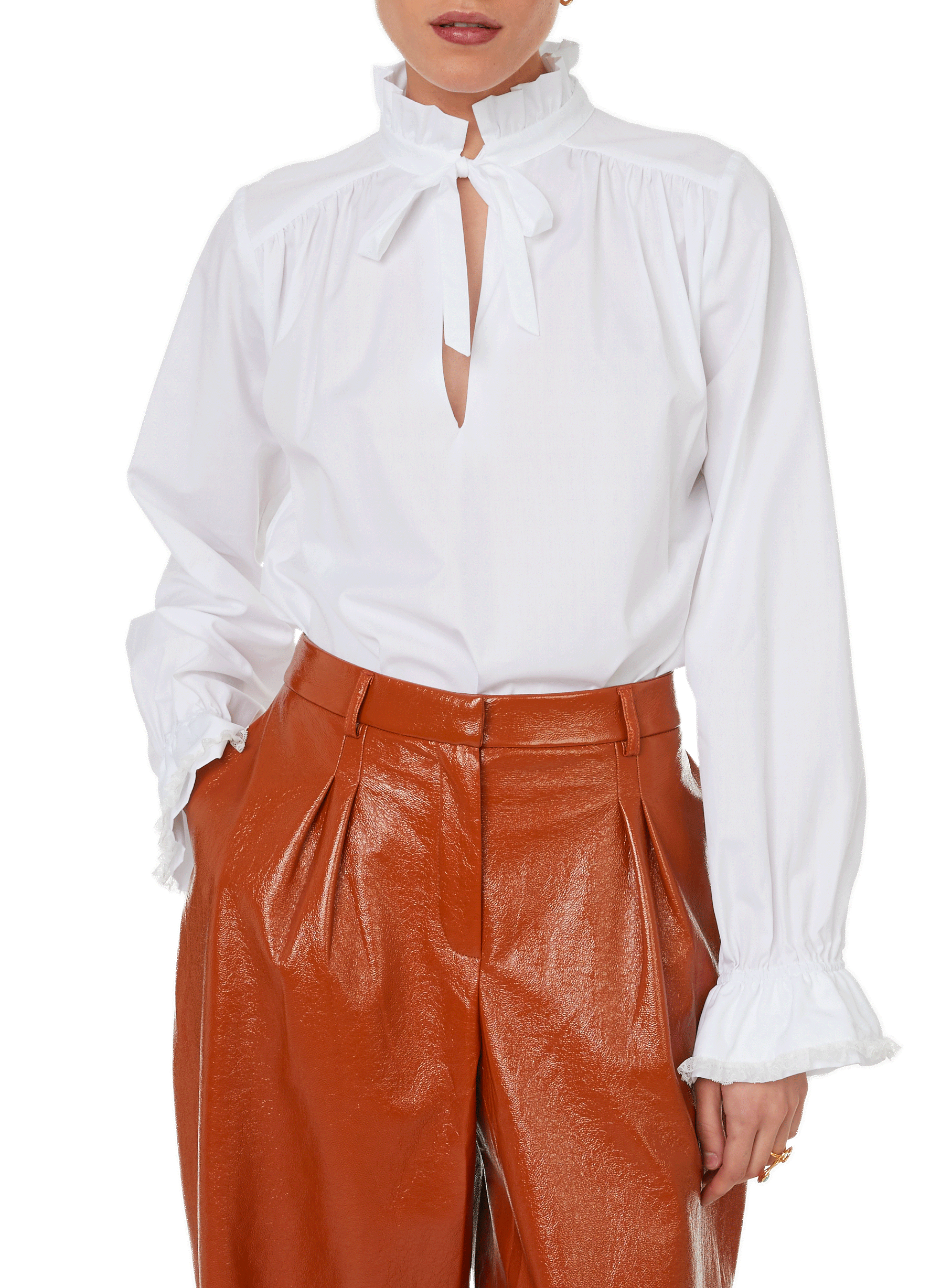 Castiglione loose-fit cotton poplin shirt FÊTE IMPÉRIALE White