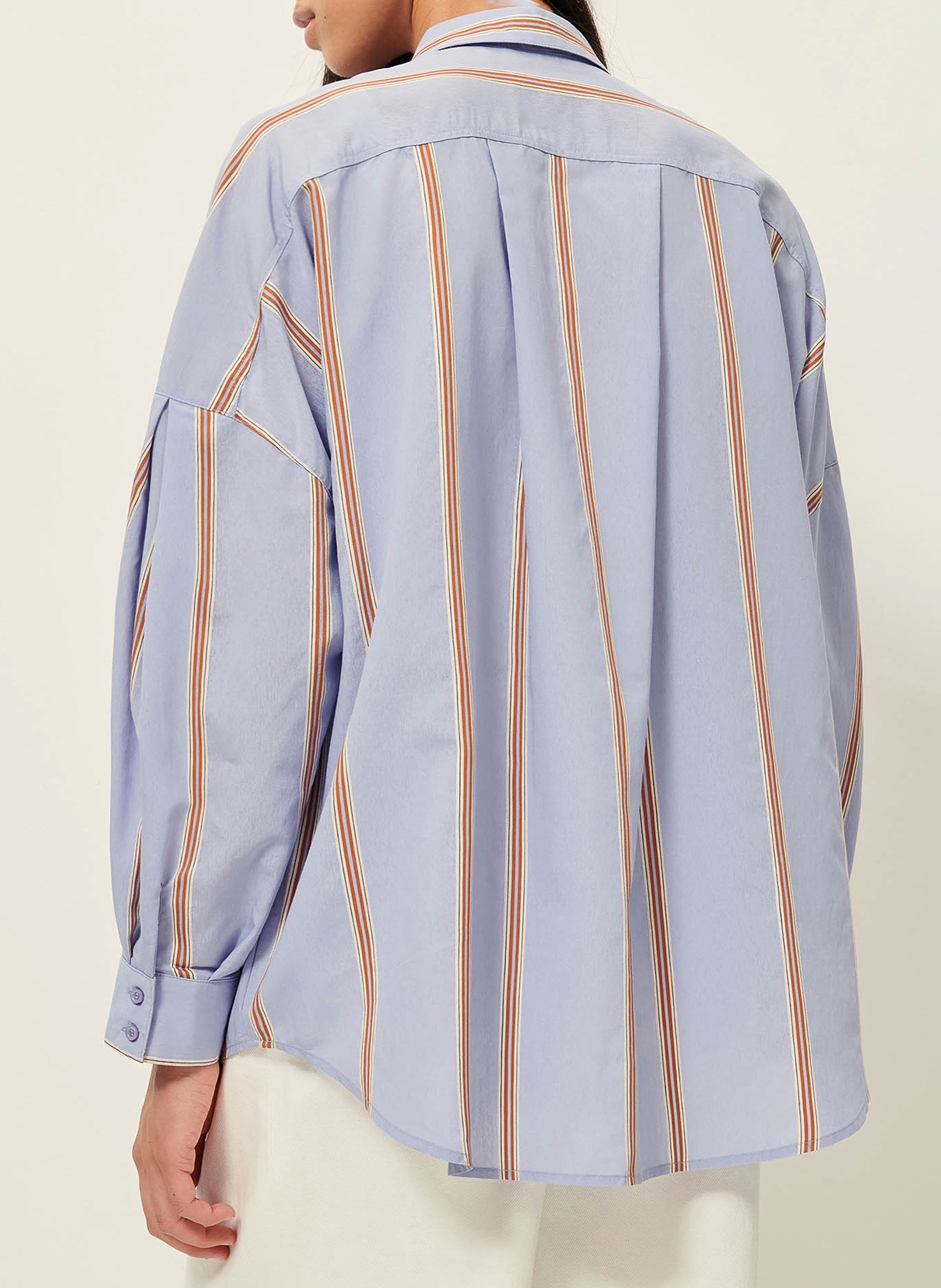 Chemise droite rayée celona SESSUN Bleu