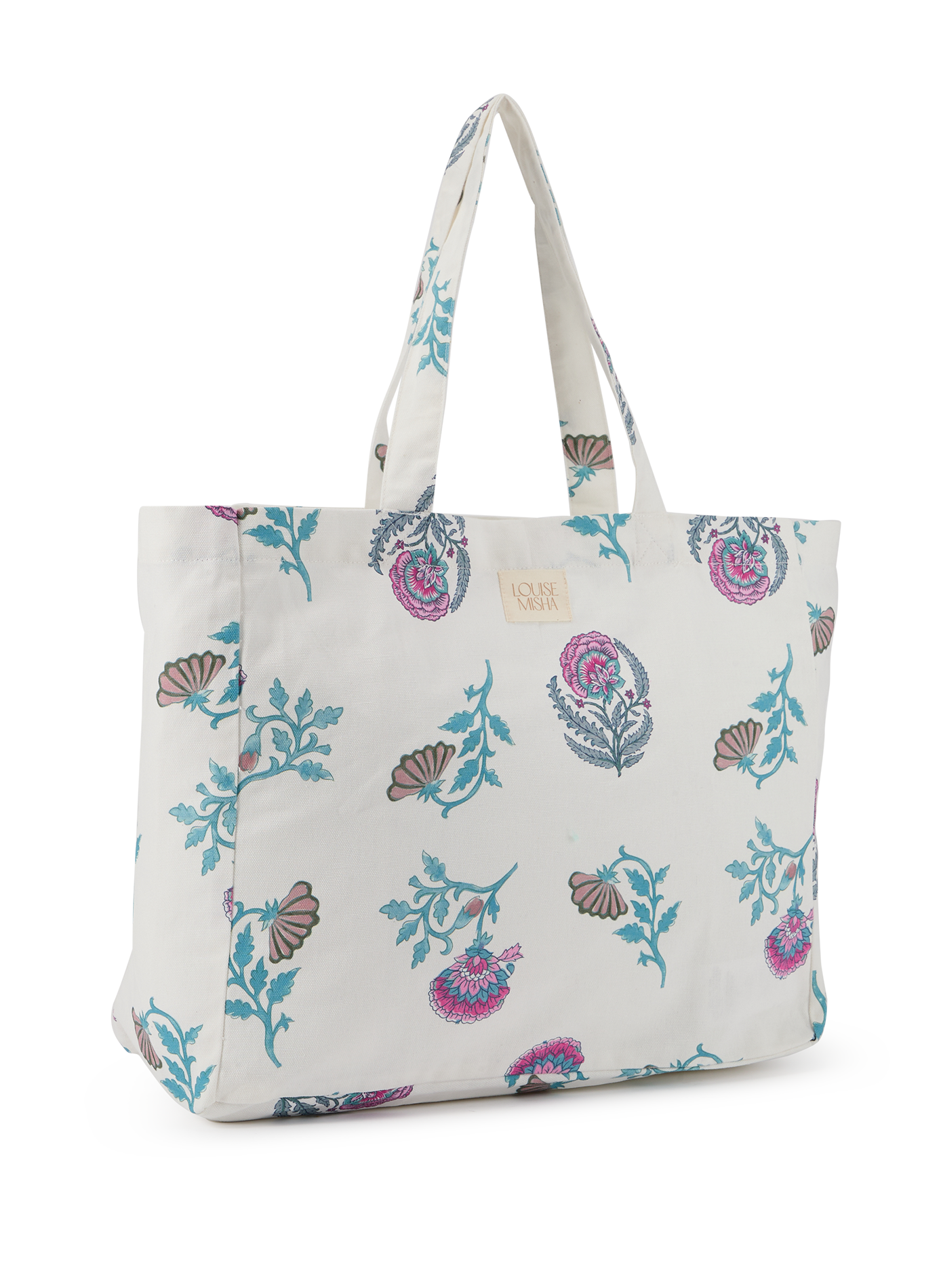 Tote Bag Beverly imprimé en coton LOUISE MISHA Multicolore
