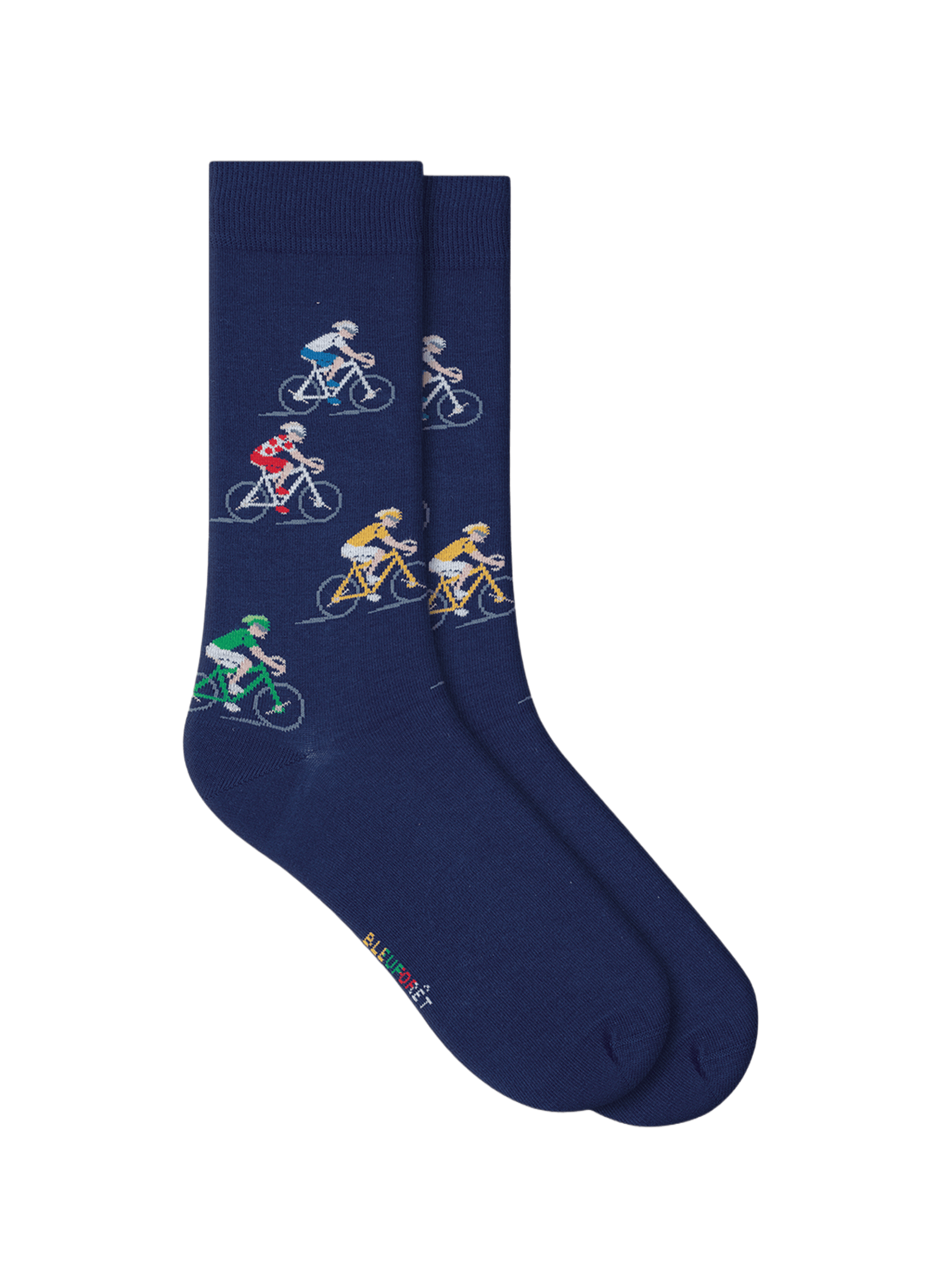 Printed cotton socks BLEUFORÊT Blue