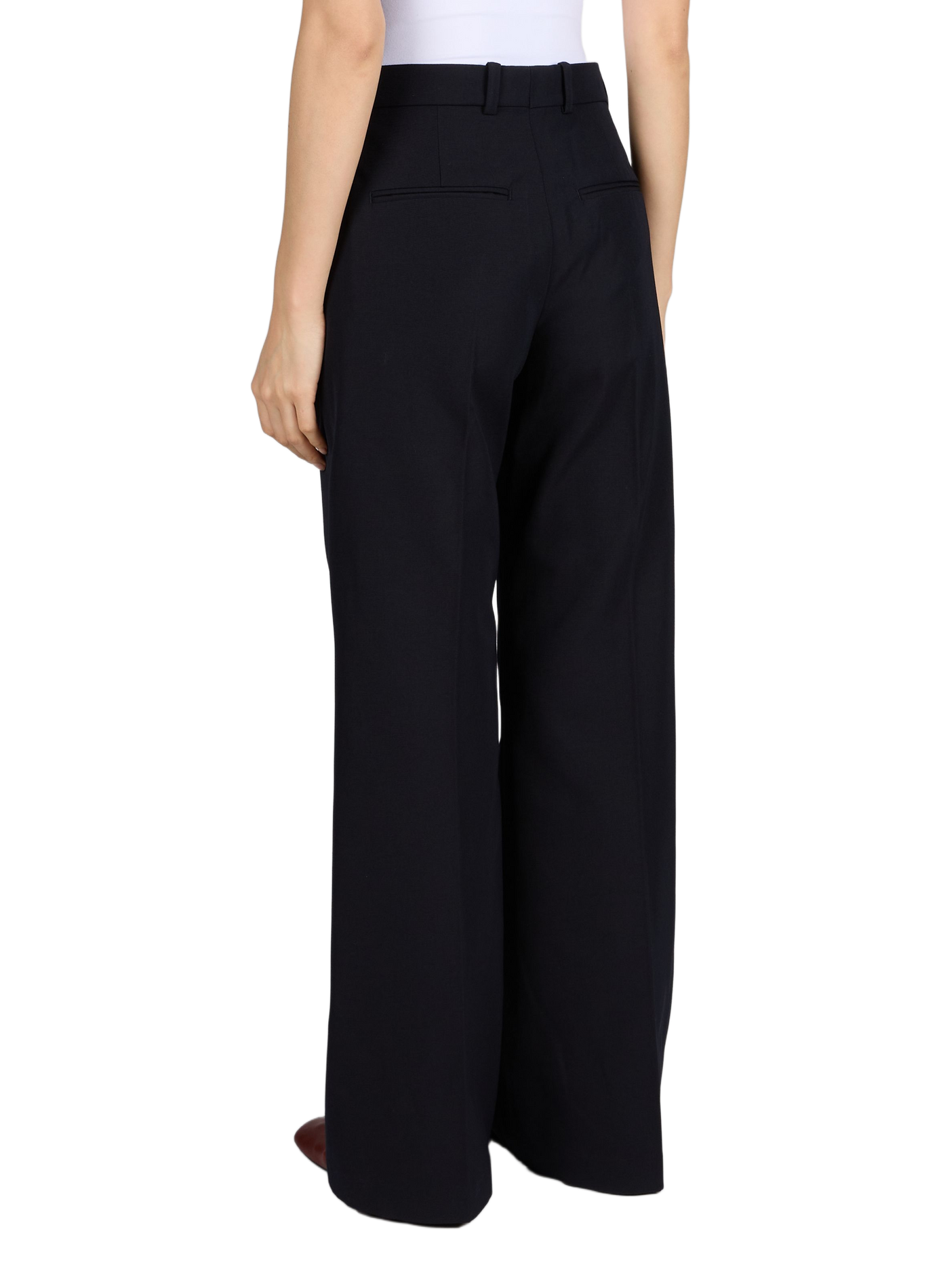 Pantalon bootcut en coton et laine mélangés A.P.C. Multicolore