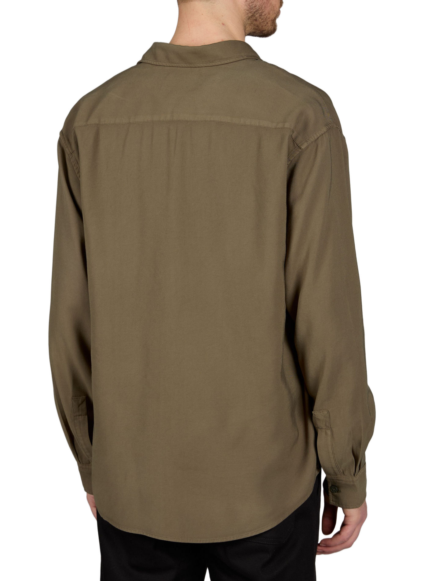 Solid shirt with classic collar NN.07 Khaki