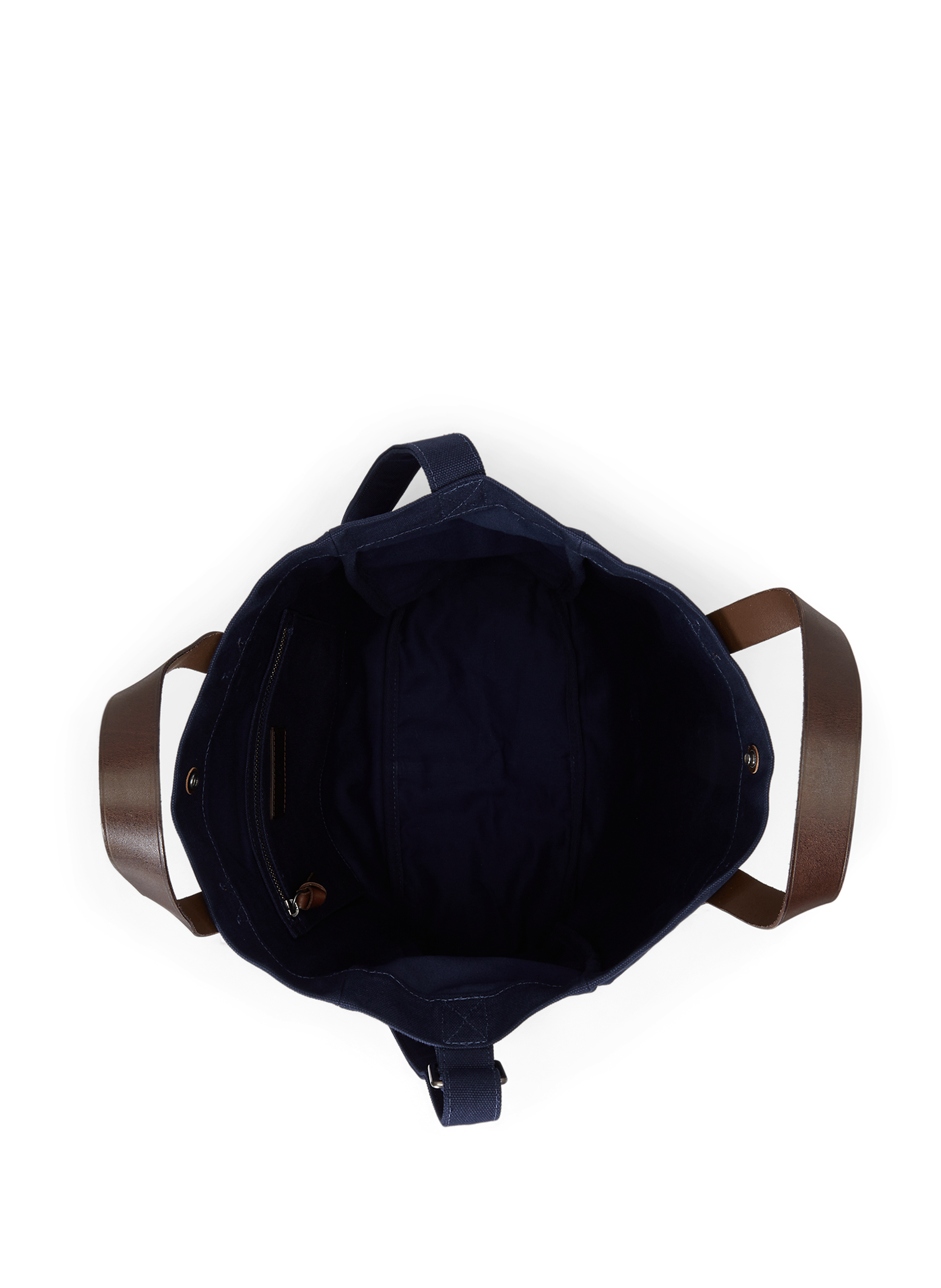 Sac en toile de coton à logo POLO RALPH LAUREN Bleu