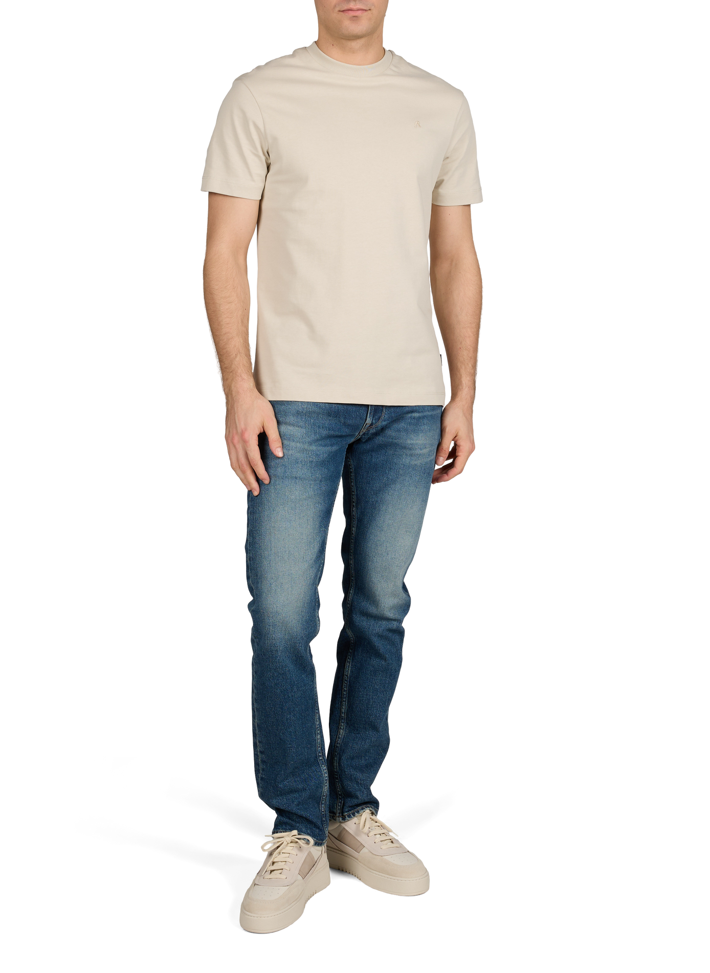 Straight-cut cotton-blend jeans REPLAY Blue