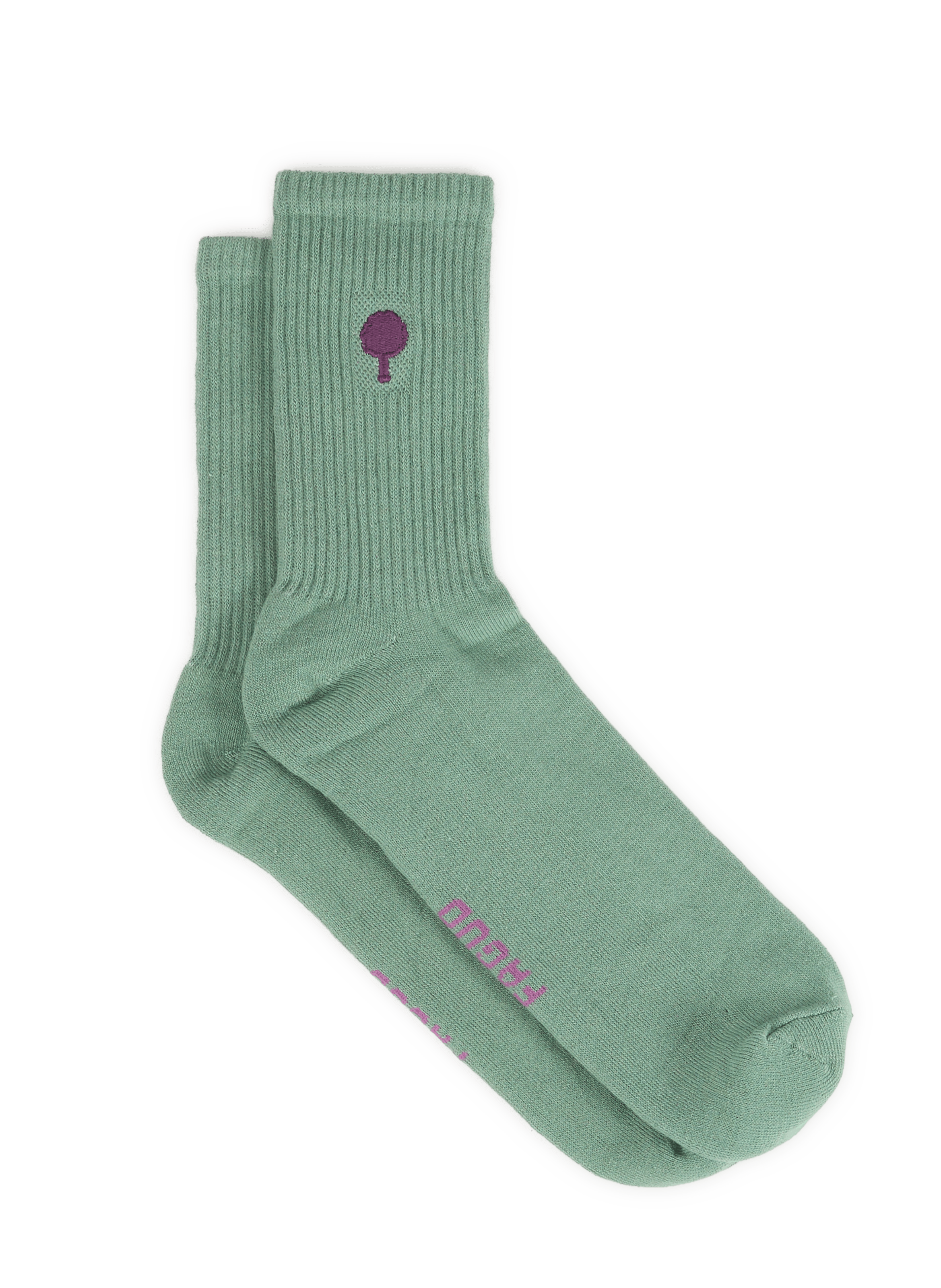 Cotton mid-high socks FAGUO Green