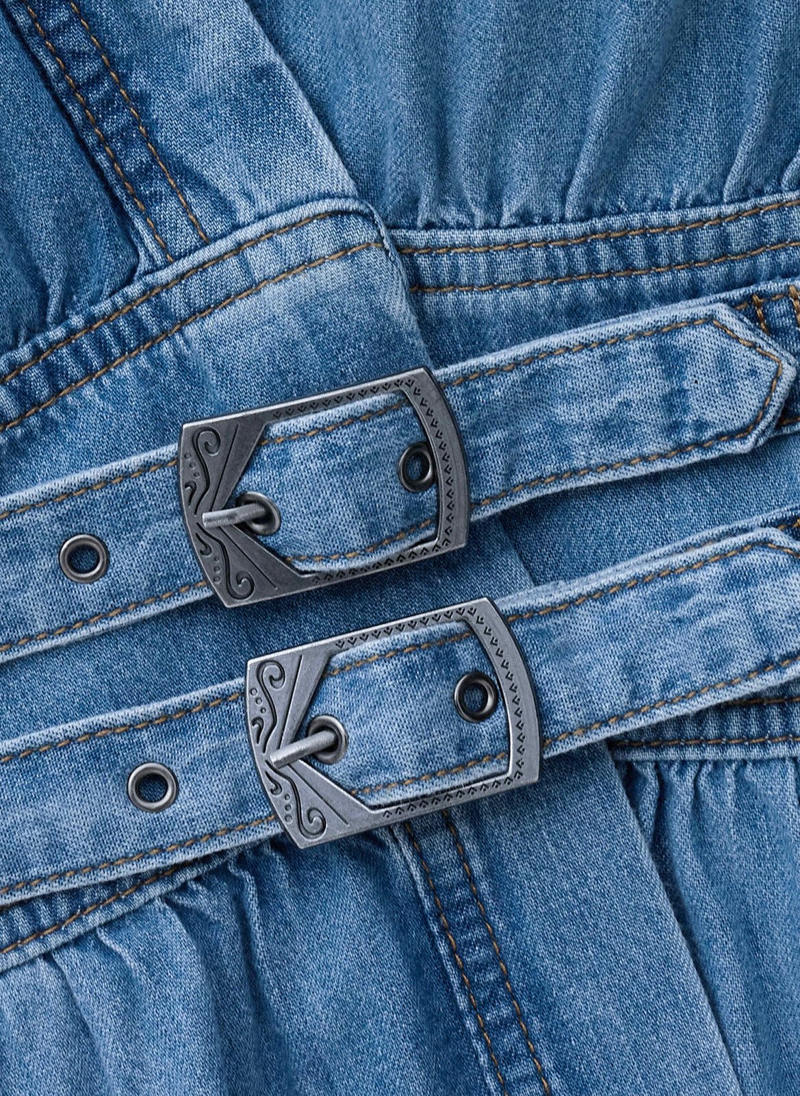 Robe midi portefeuille sans manches love BA&SH Bleu