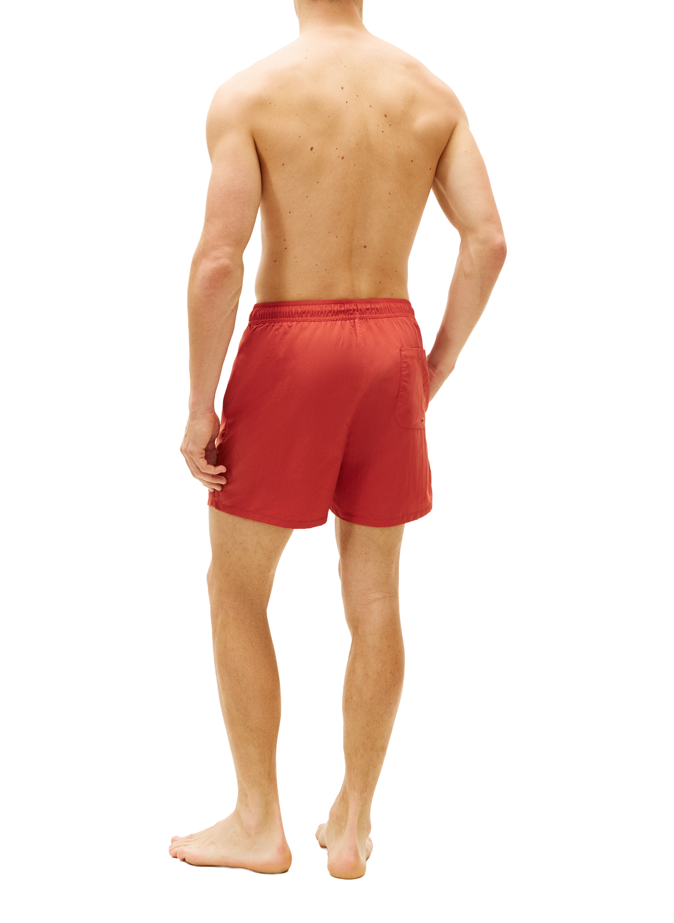 Short de bain mi-long  TOMMY HILFIGER Rouge