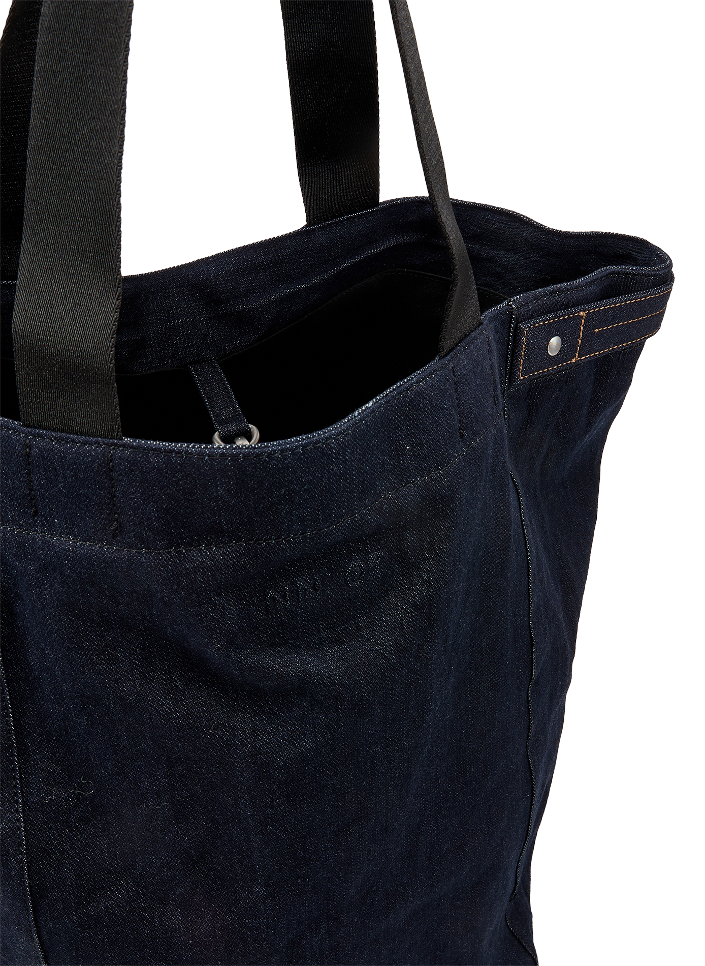 Sac cabas Grip en denim de coton NN.07 Bleu