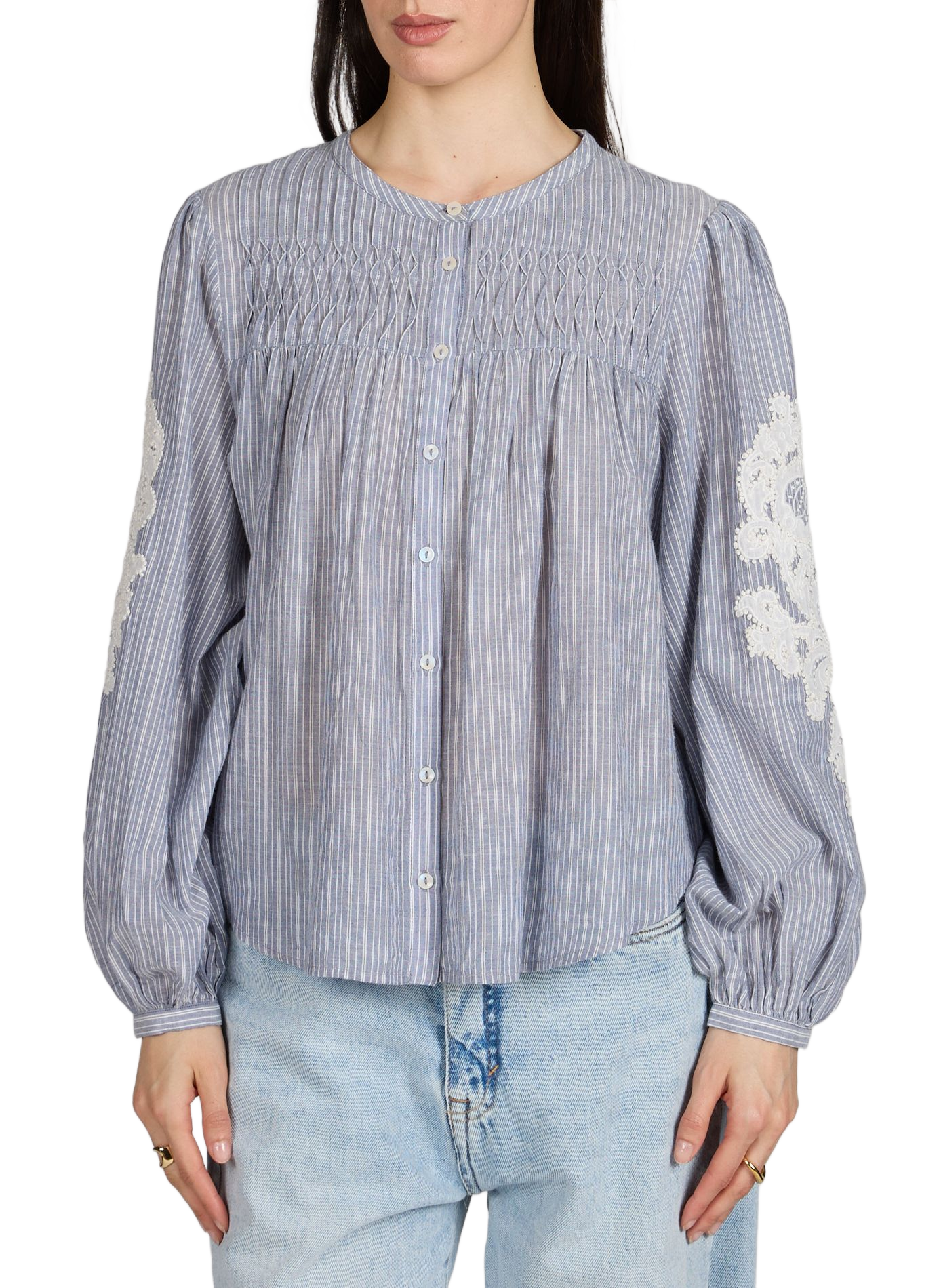 Jally cotton blouse  LOUISE MISHA Blue