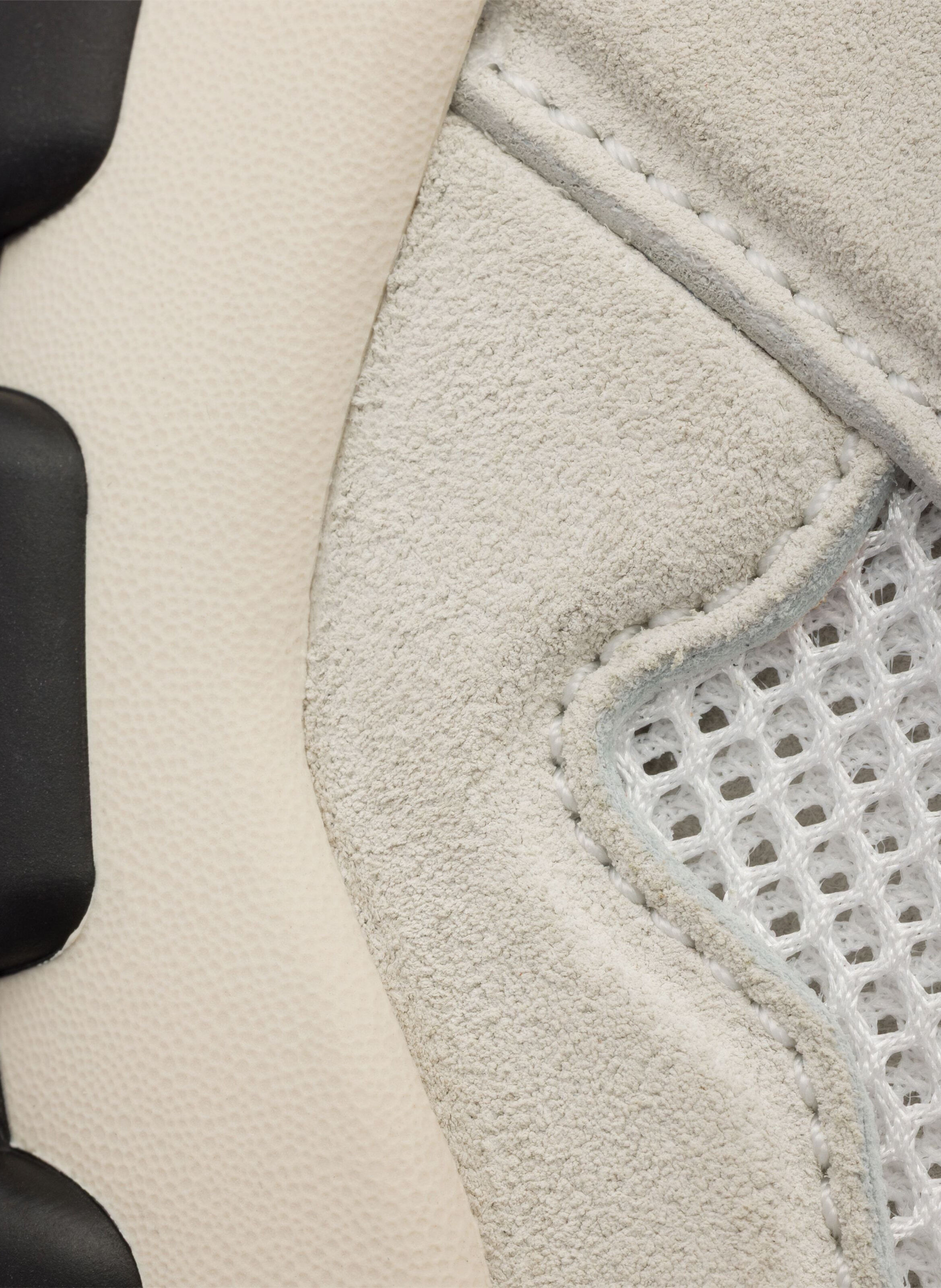 Baskets en tissu mesh et en suède PRADA Blanc