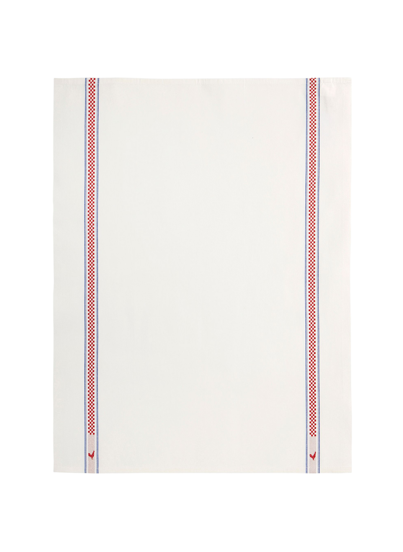 Set of 6 Vichy cotton tea towels CHARVET White