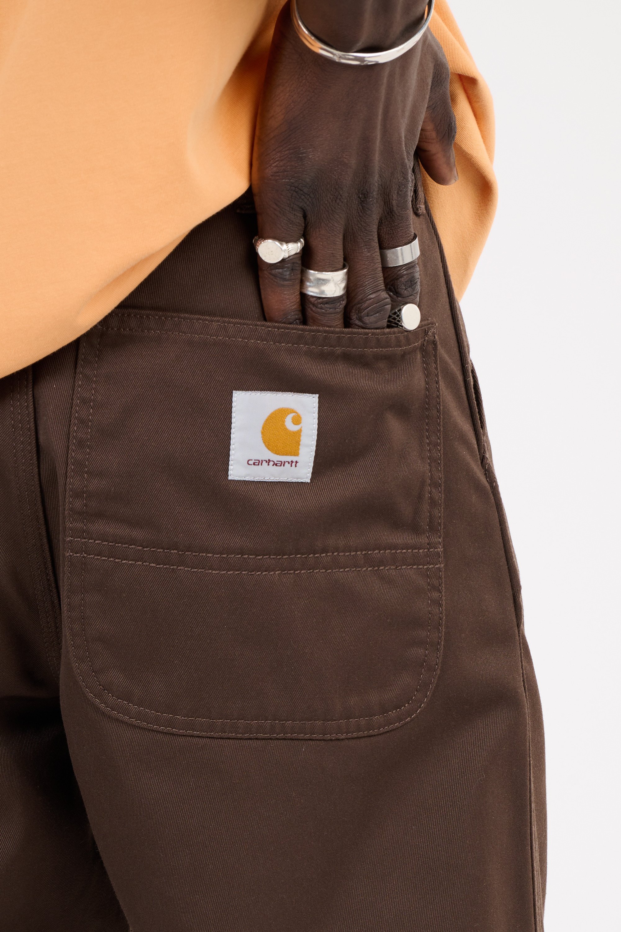 Pantalon simple pant CARHARTT WIP Marron
