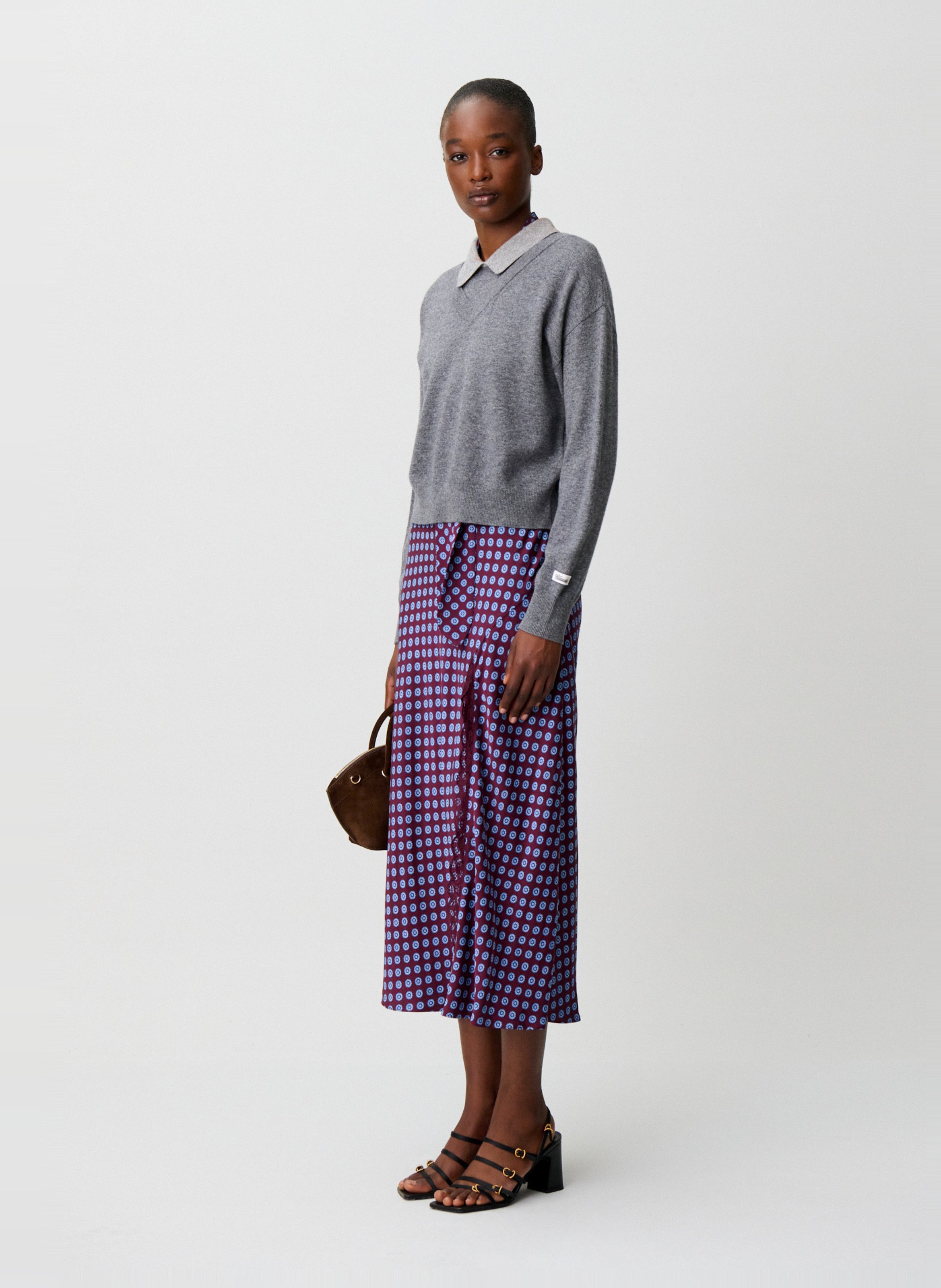 Pull oversize en laine CLAUDIE PIERLOT Gris