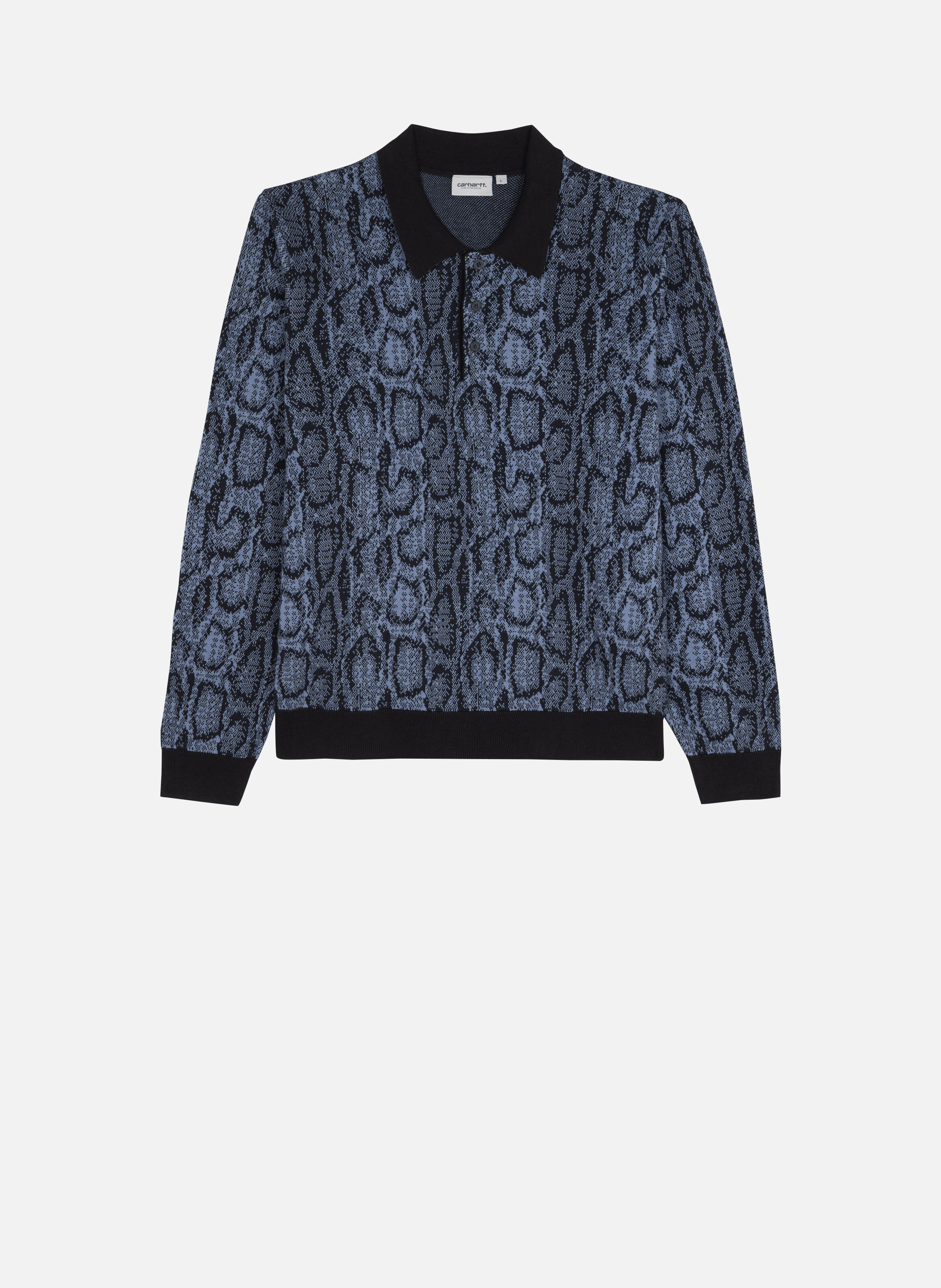 Polo l/s snake polo CARHARTT WIP Bleu