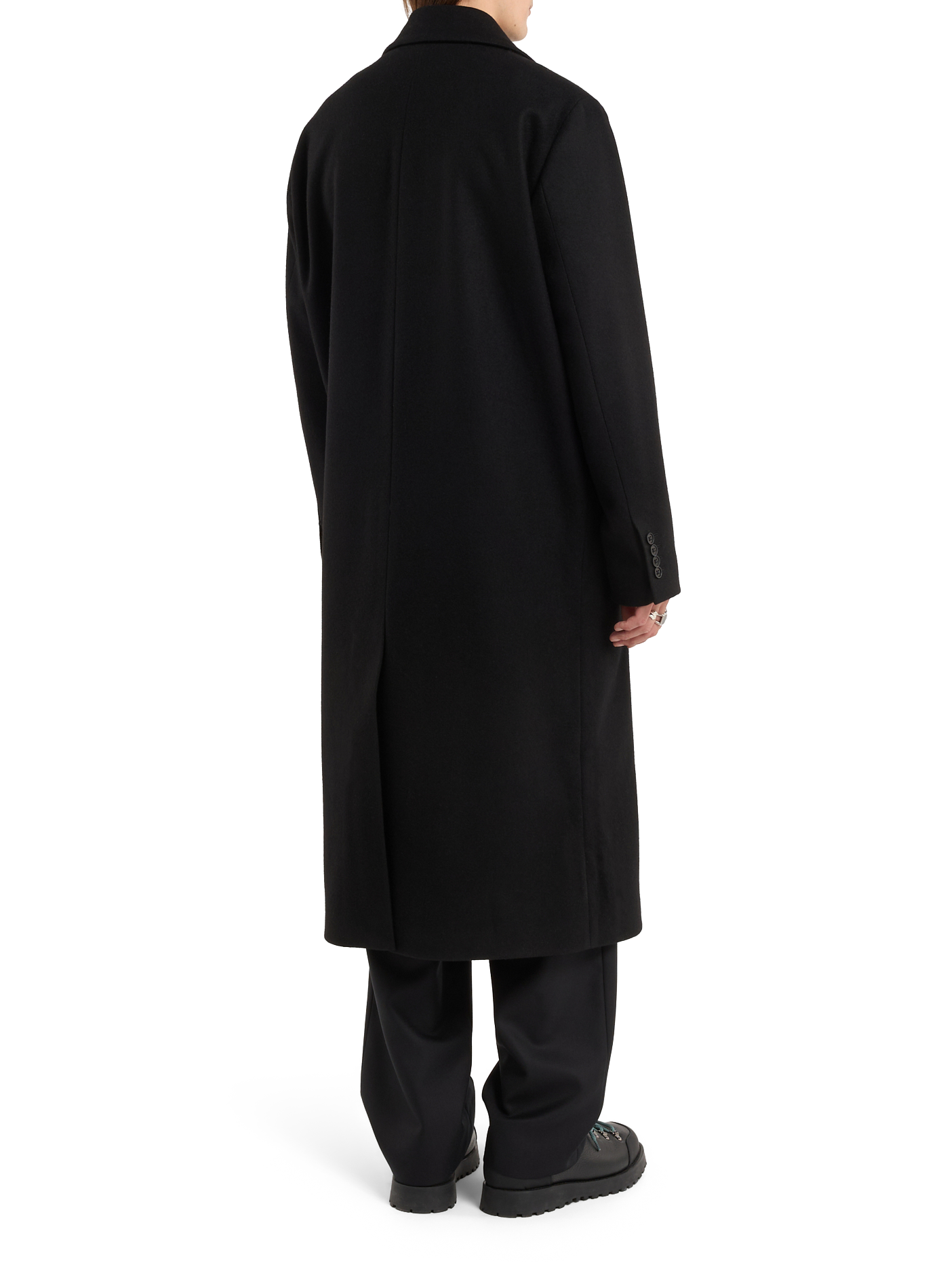 Culti25 tailored collar wool coat SAISON 1865 Black