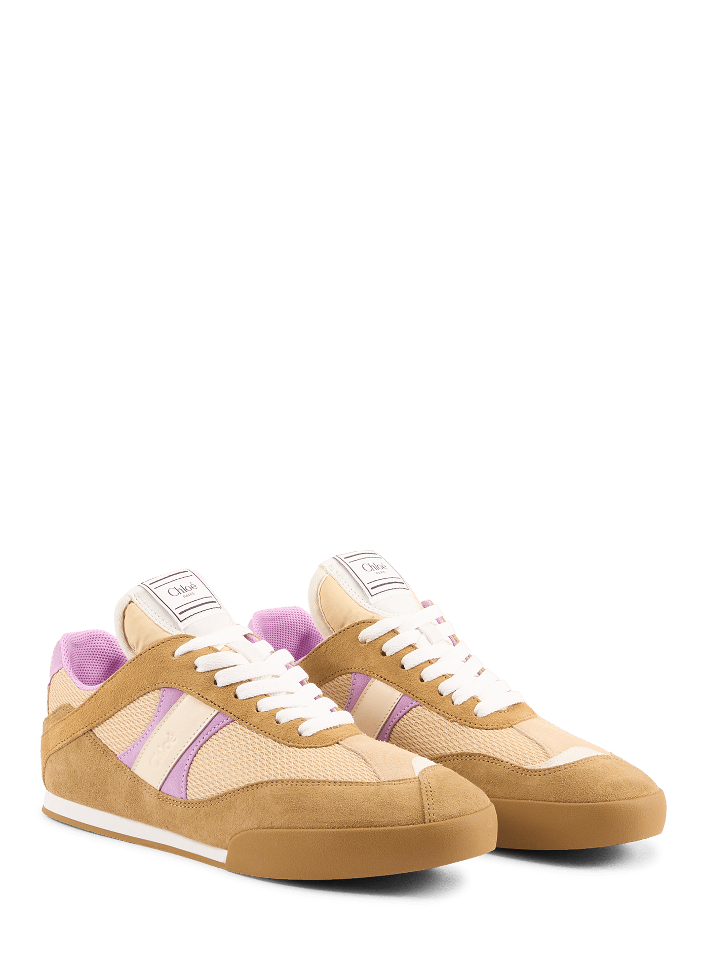 Leather sneakers CHLOÉ Beige